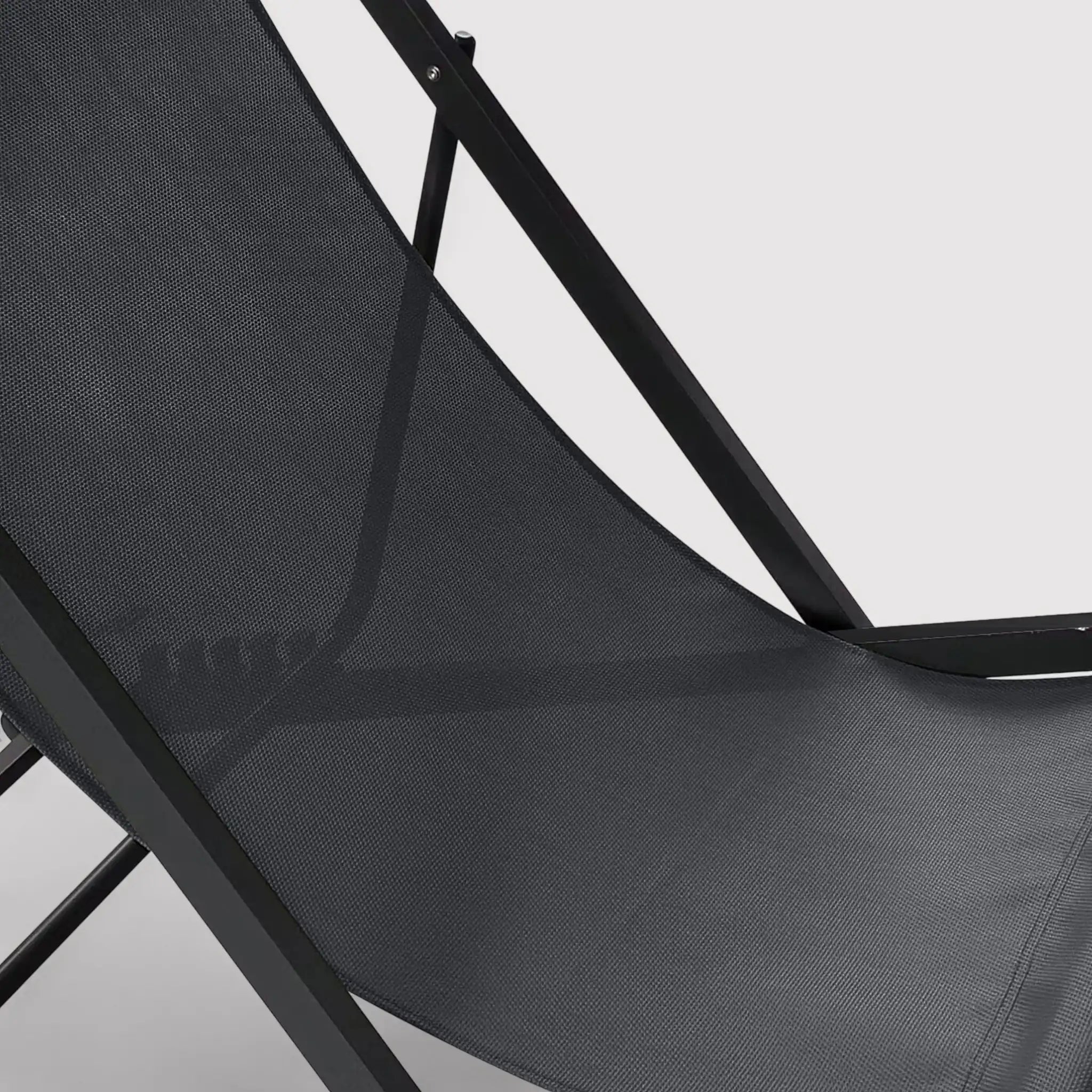 Atis - Sedia da esterno pieghevole grigio scuro