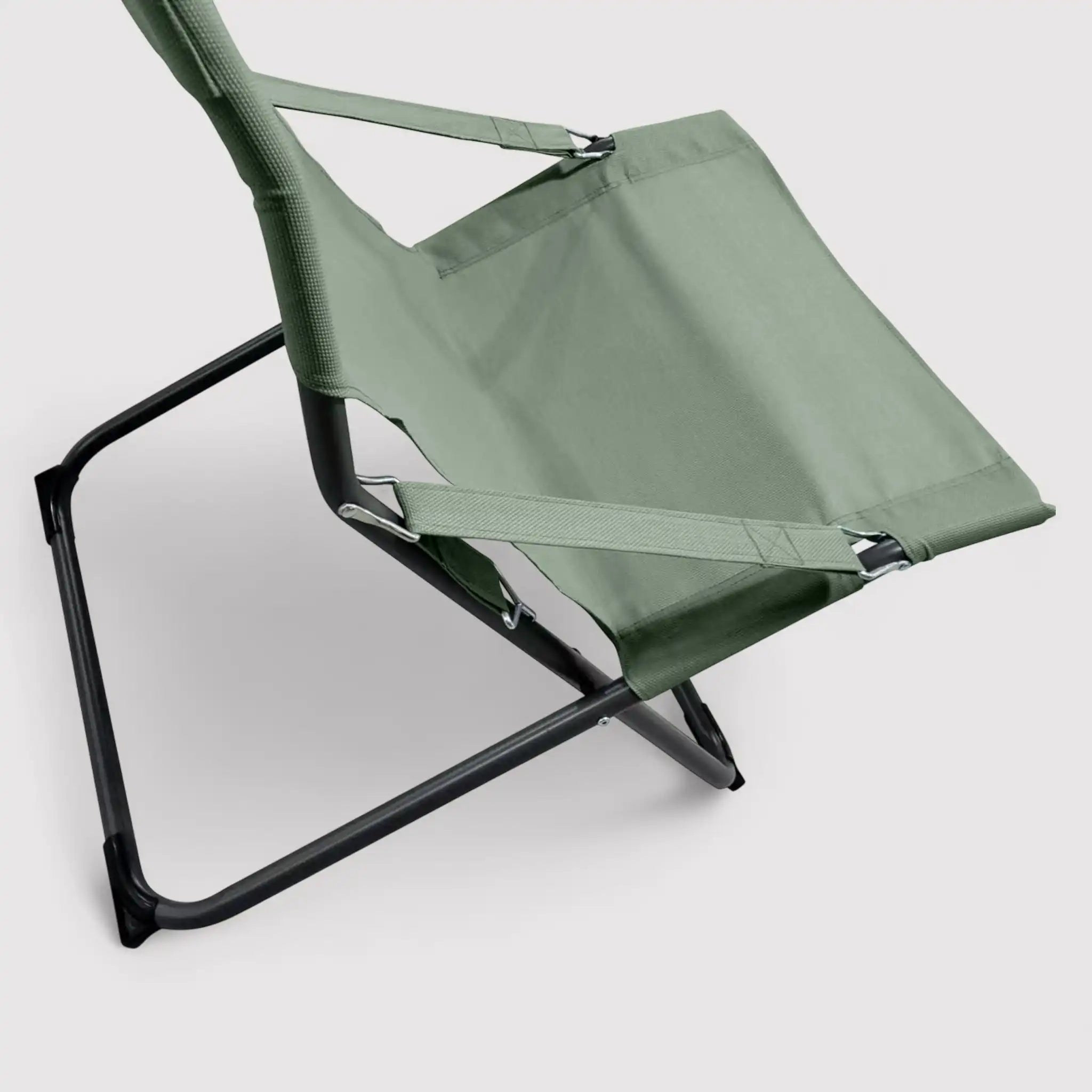 Sindian - Sedia sdraio verde reclinabile con braccioli