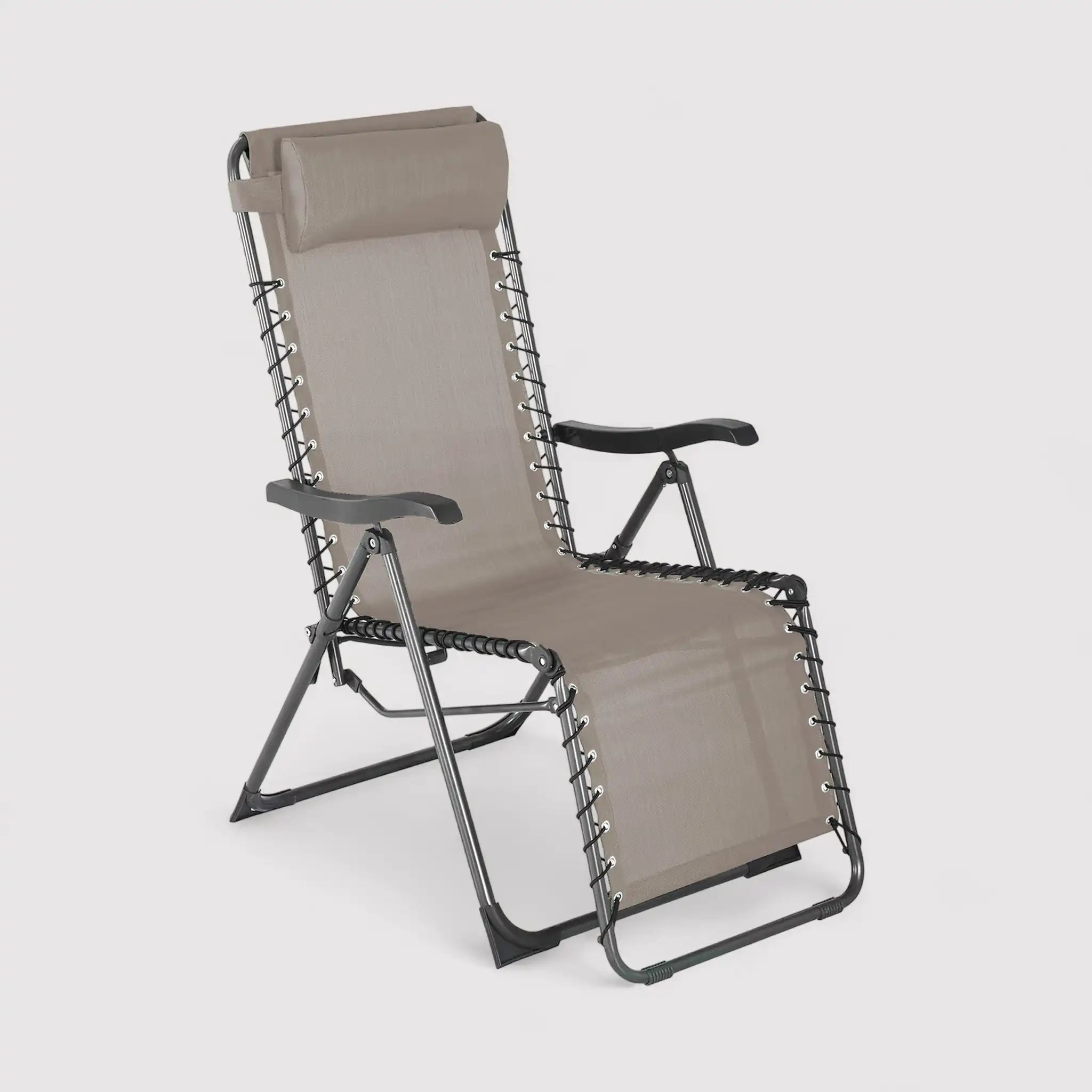 Wollemi - Sedia sdraio a gravità zero beige per esterno