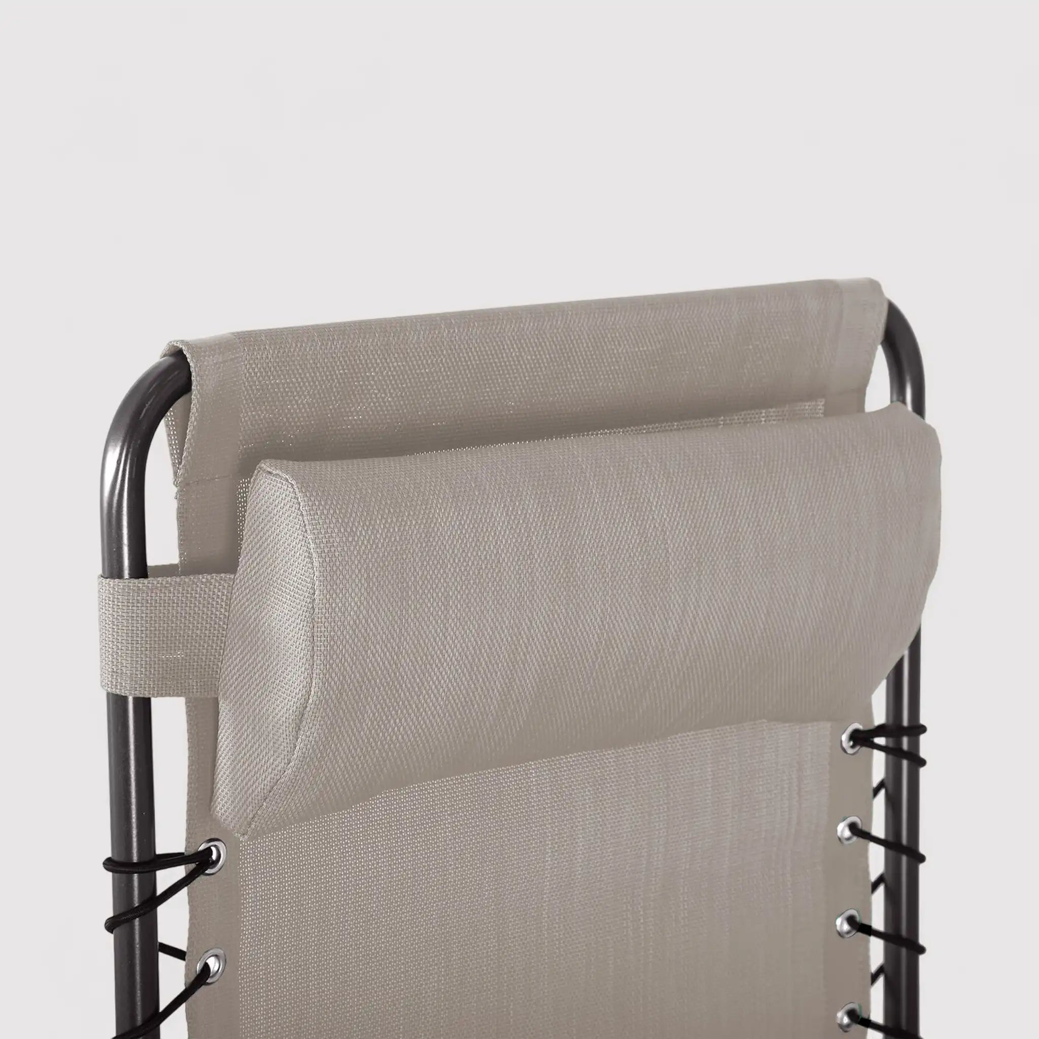 Wollemi - Sedia sdraio a gravità zero beige per esterno