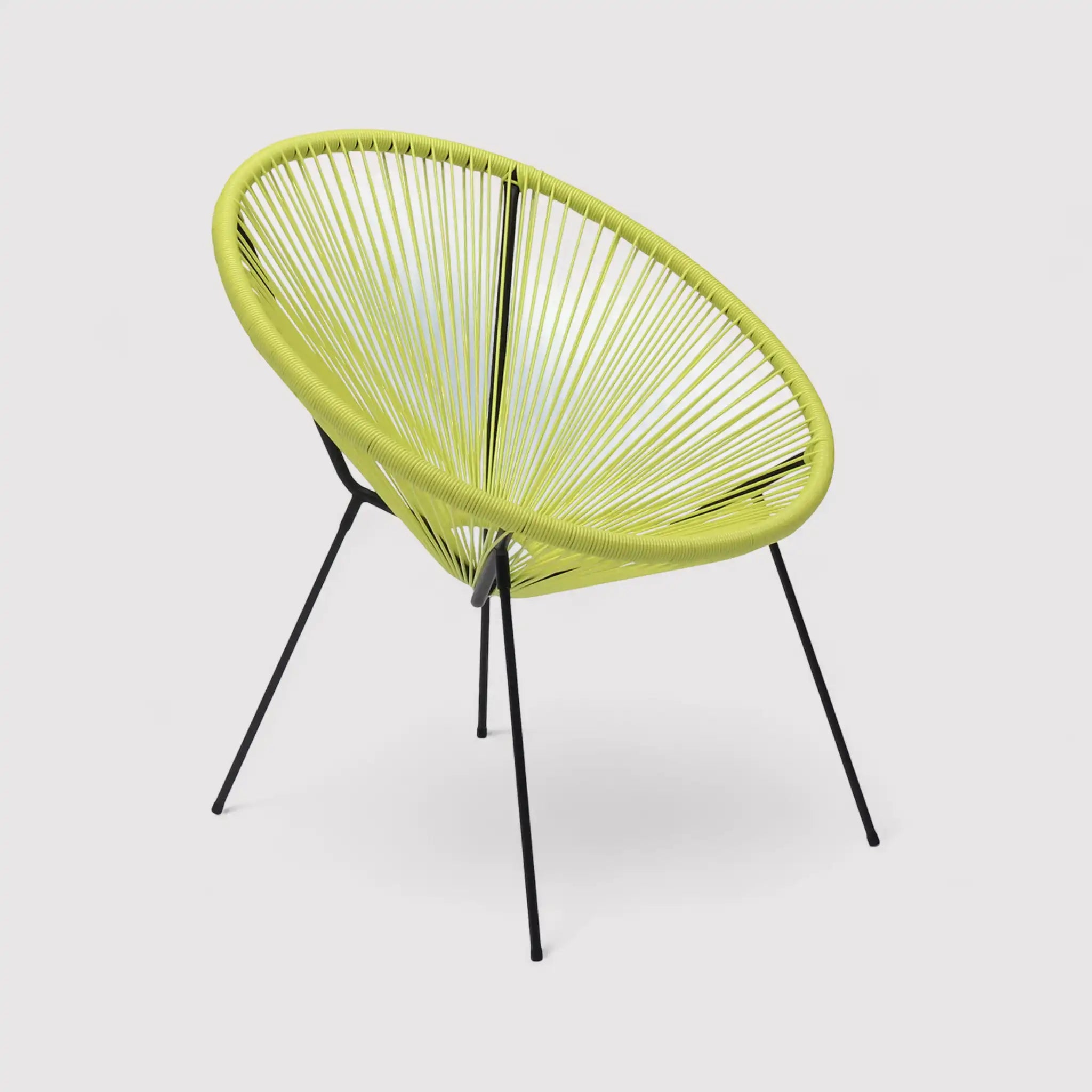 Nakhla - Sedia relax gialla per esterno o casa