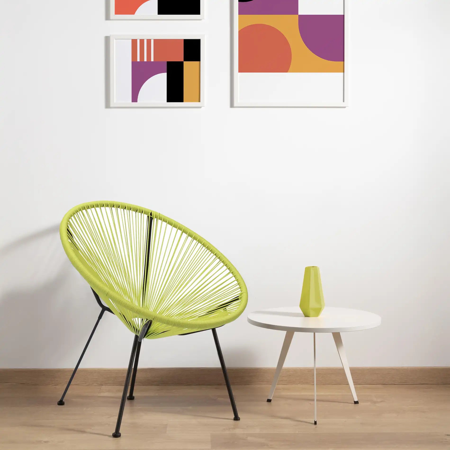 Nakhla - Sedia relax gialla per esterno o casa