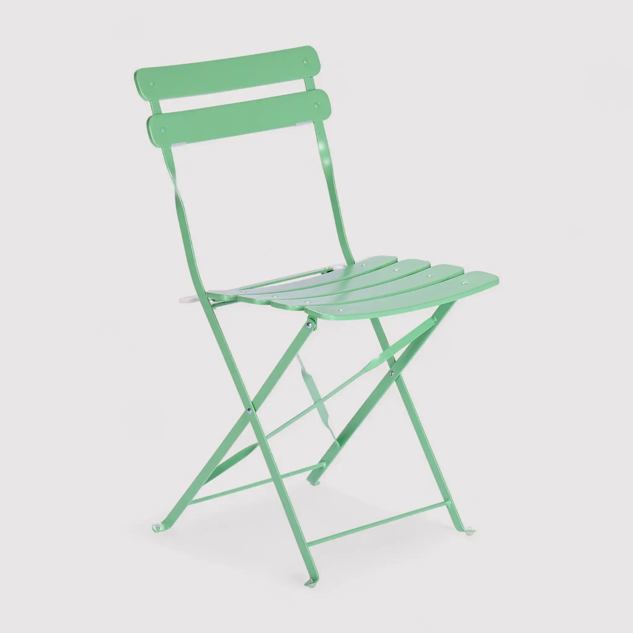 Daflah - Set mobili da balcone verde con 2 sedie e un tavolino