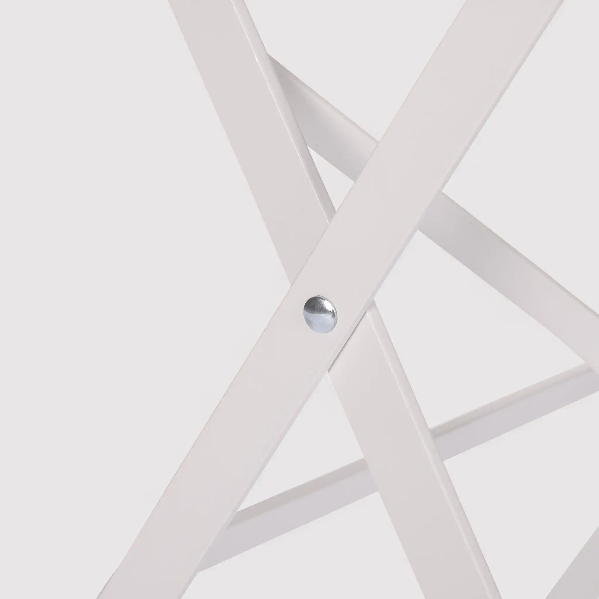 Berenj - Set bistrot bianco per balcone con tavolino e 2 sedie