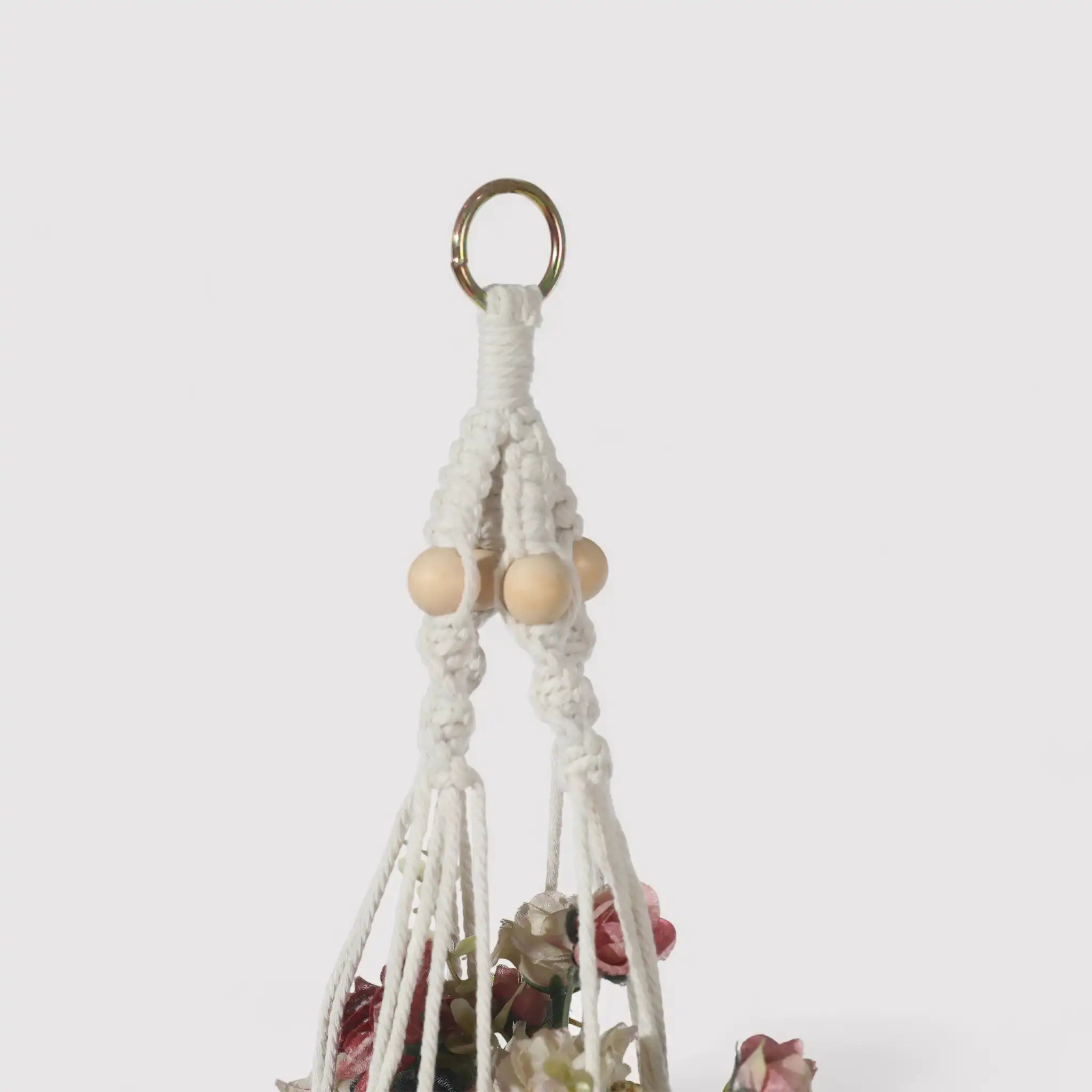 Tecolote - Portavaso pensile beige H 80 cm