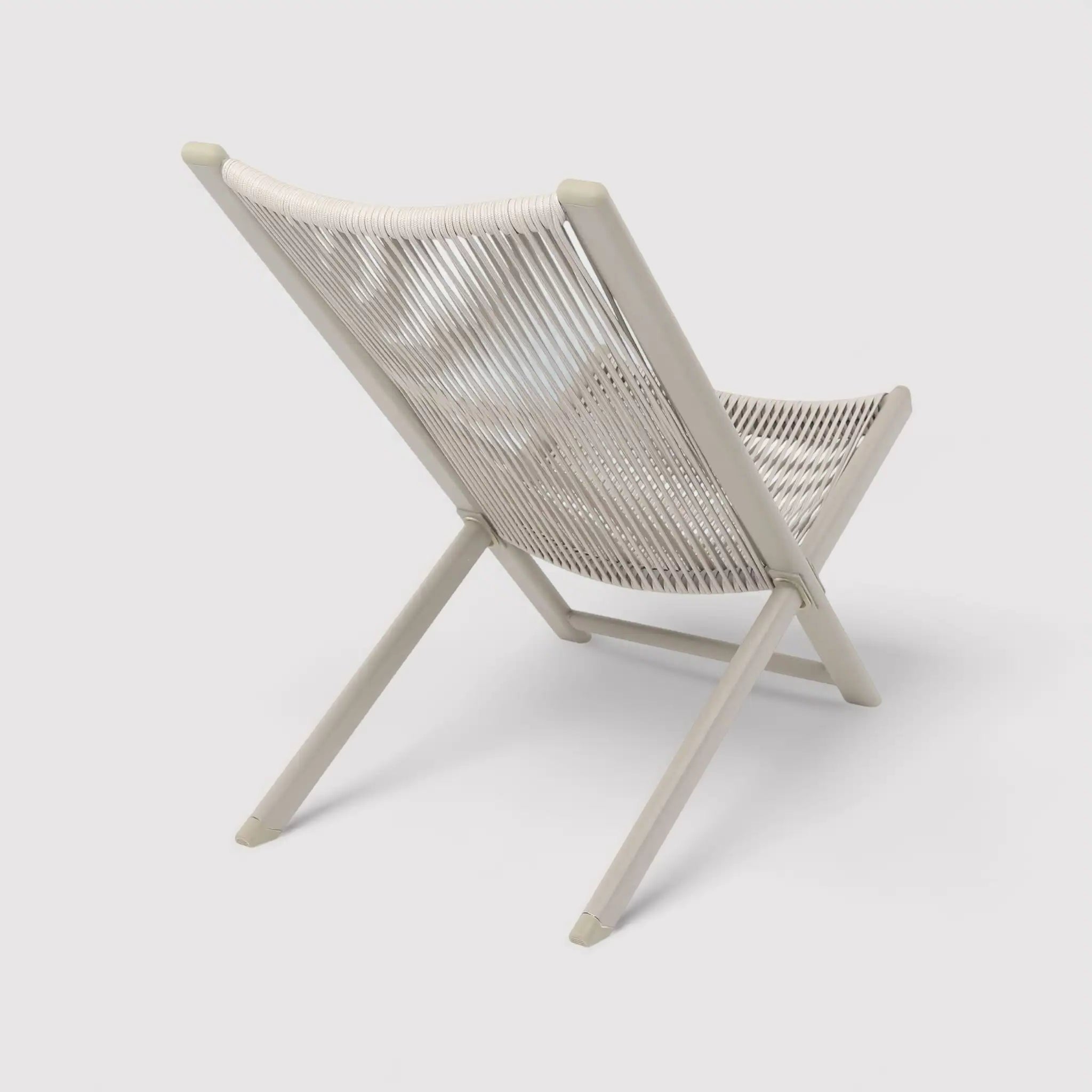 Azan - Set 2 sedie sdraio da esterno in acciaio e polyrattan