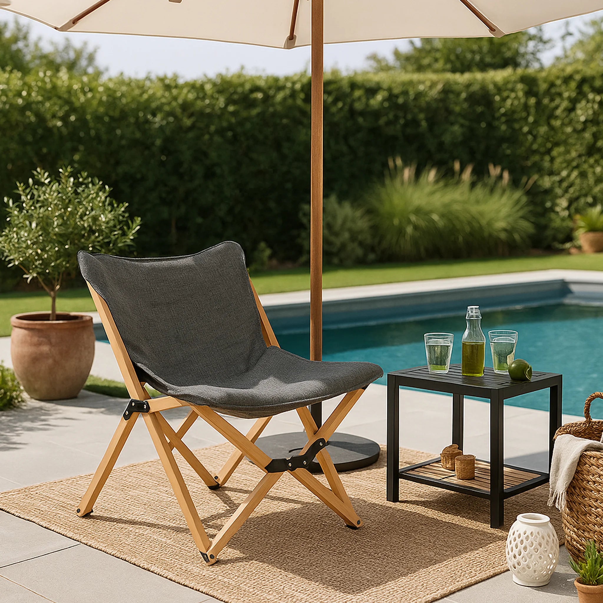 Bosso - Sedia modello regista pieghevole da esterno