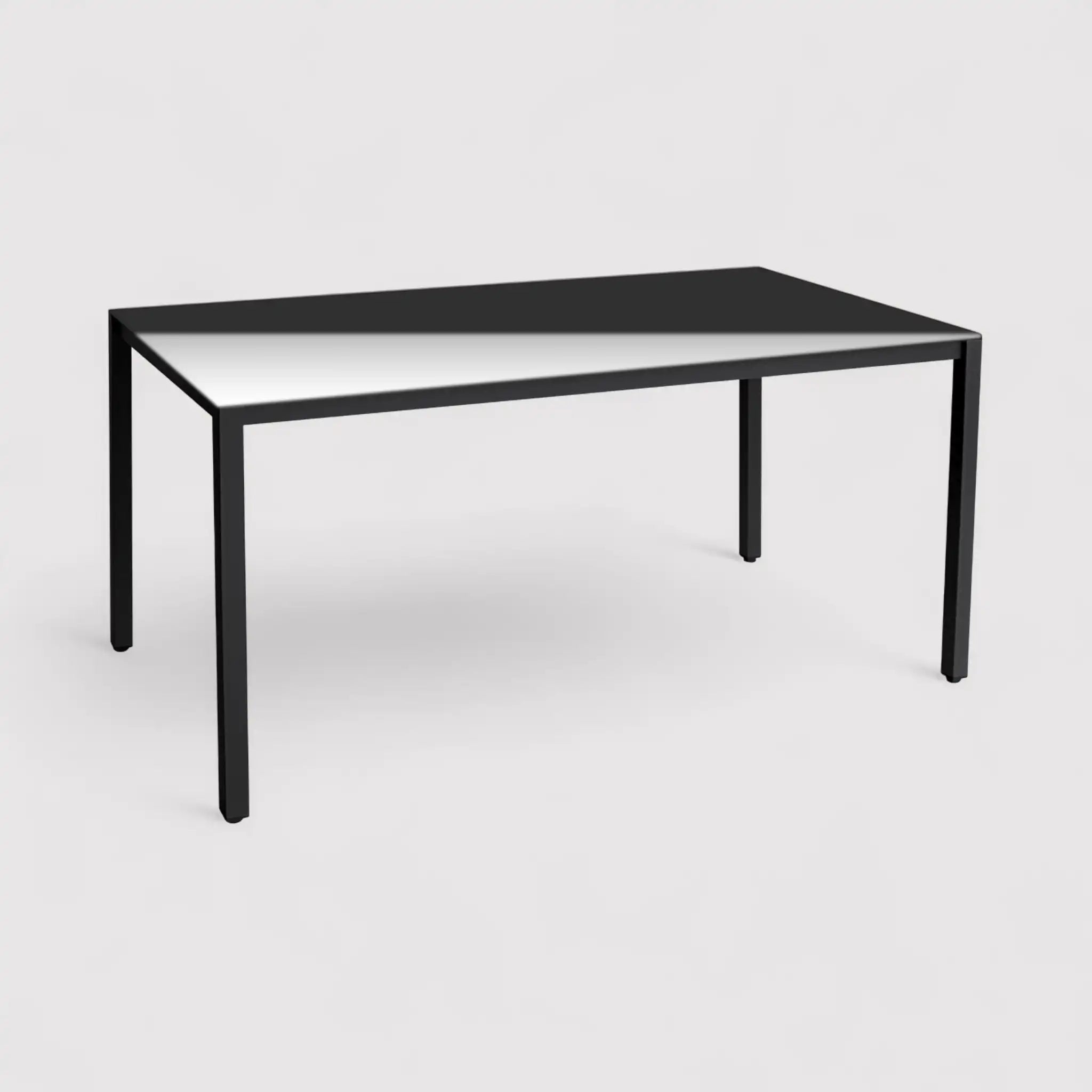 Snobar - Conjunto de mesa de comedor para exterior con 4 sillas gris oscuro