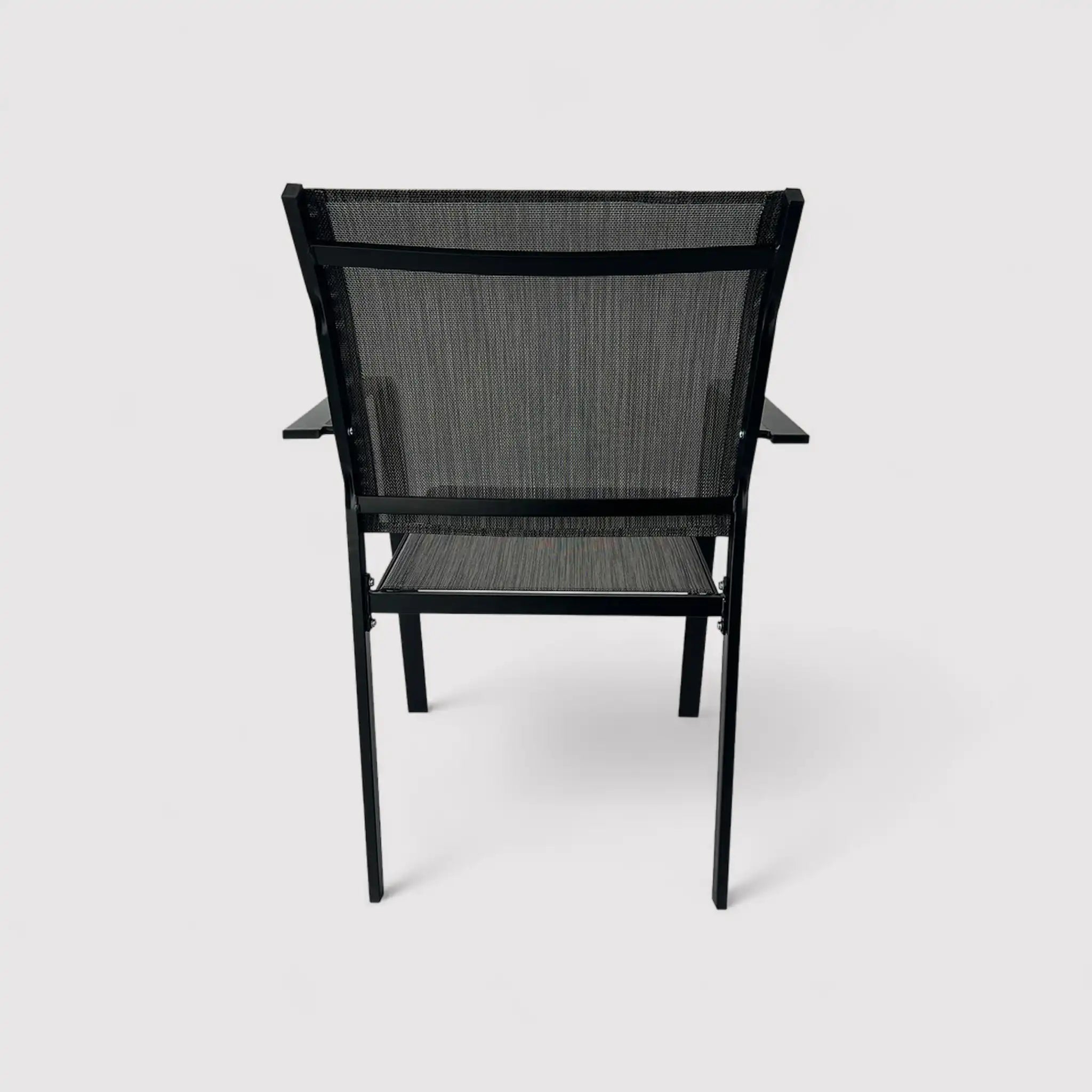 Snobar - Conjunto de mesa de comedor para exterior con 4 sillas gris oscuro