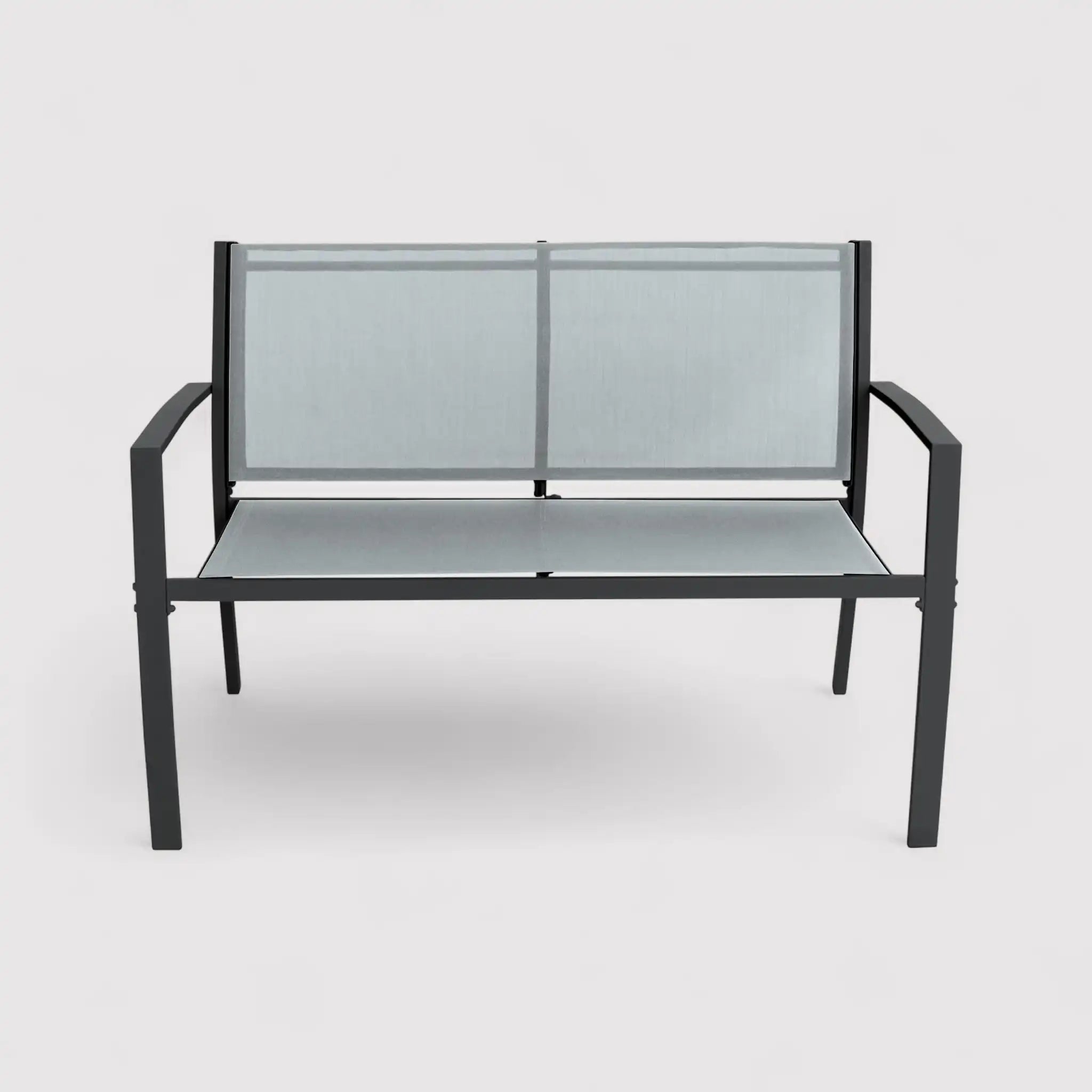 Rawal - Set 3 divani da esterno grigio chiaro con tavolino