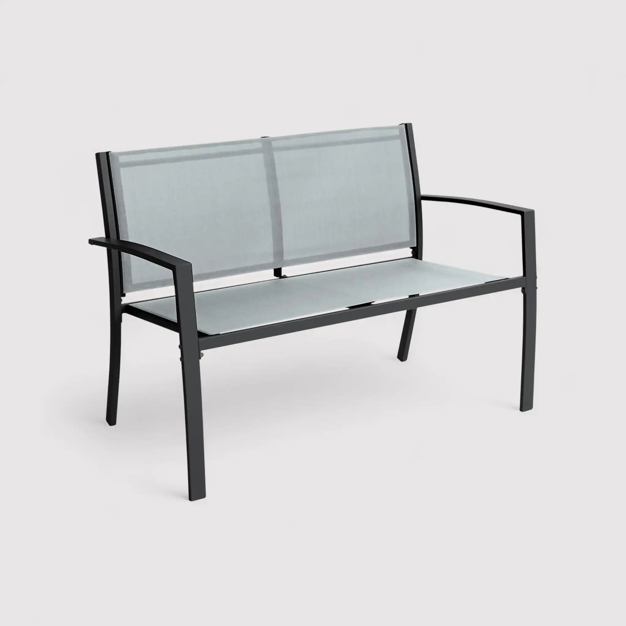 Rawal - Set 3 divani da esterno grigio chiaro con tavolino