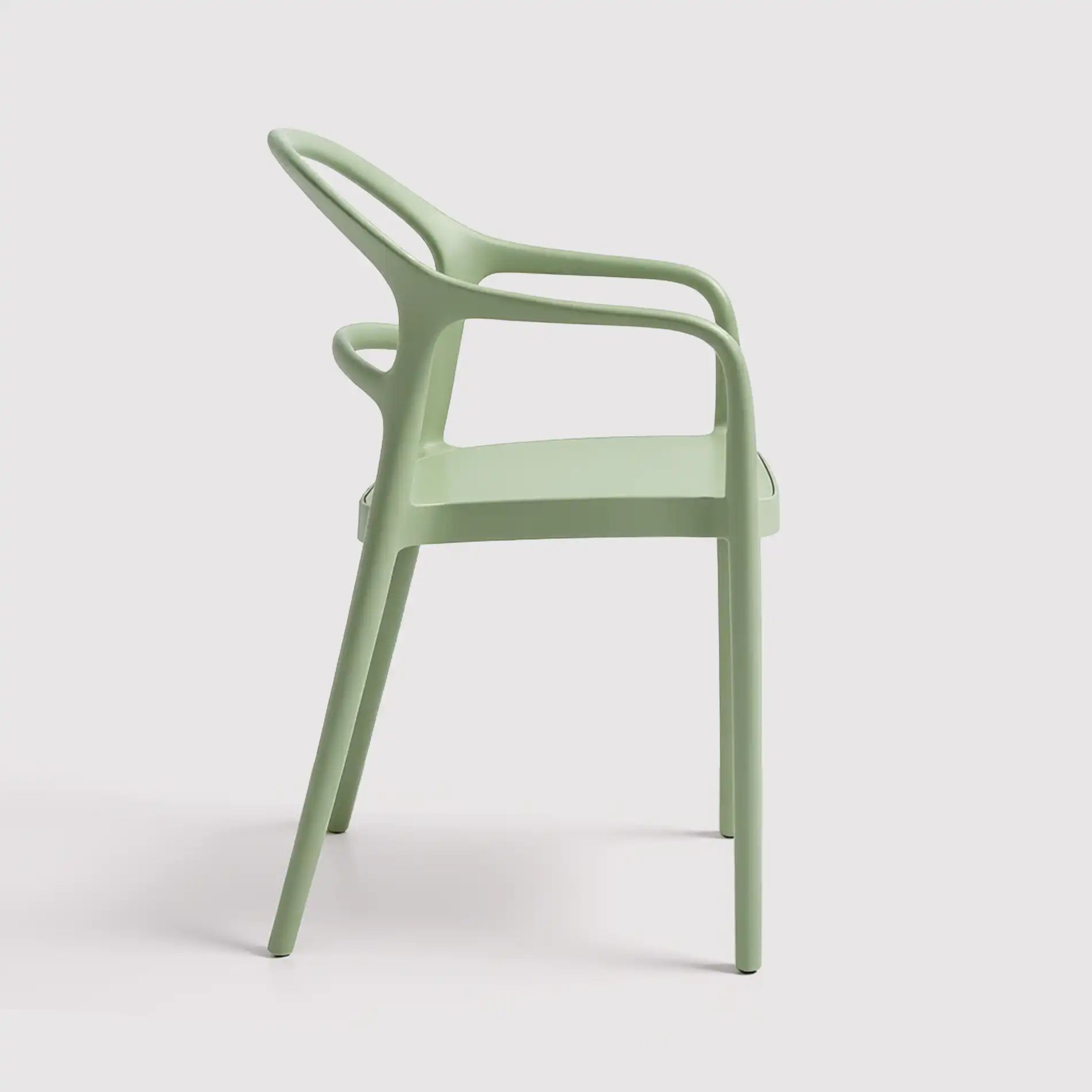 Harif - Sedia moderna verde chiaro per casa o esterno