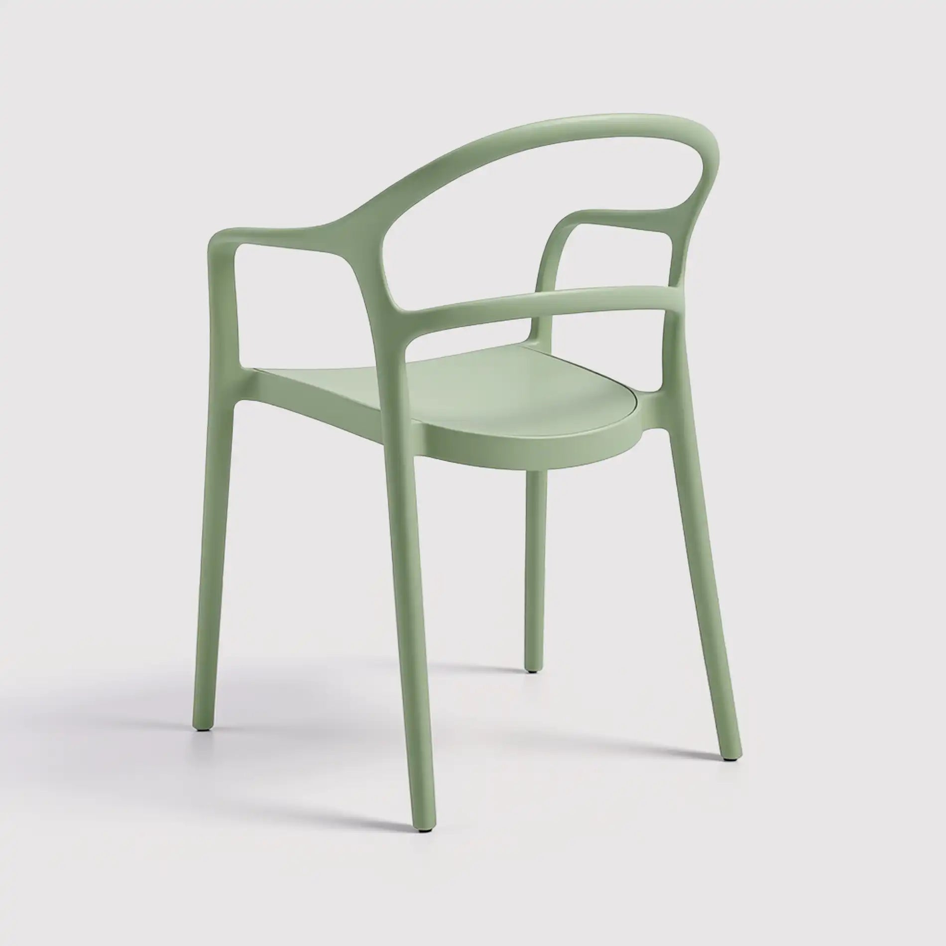 Harif - Sedia moderna verde chiaro per casa o esterno