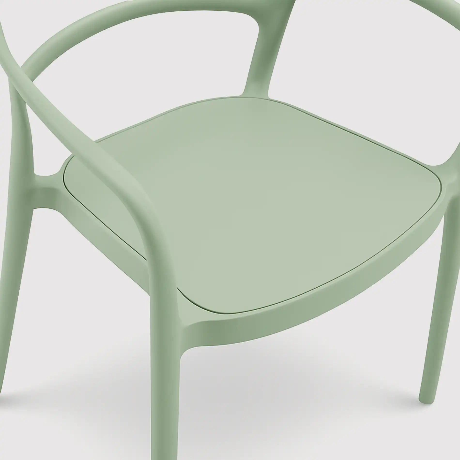 Harif - Sedia moderna verde chiaro per casa o esterno