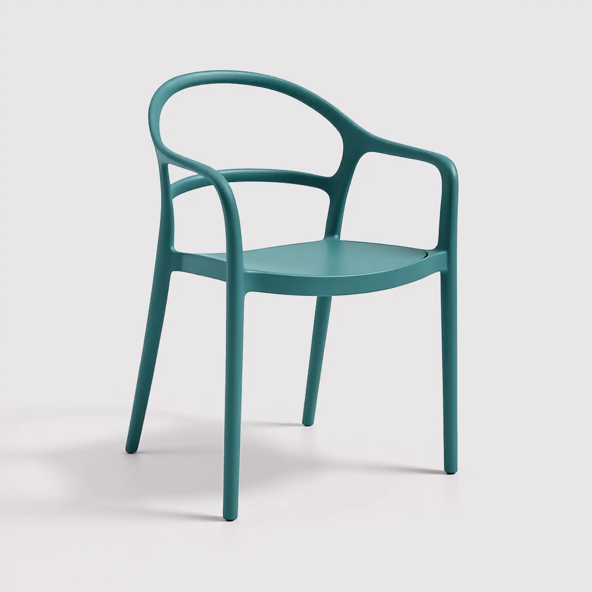 Aeonio - Sedia da giardino o da interno blu petrolio