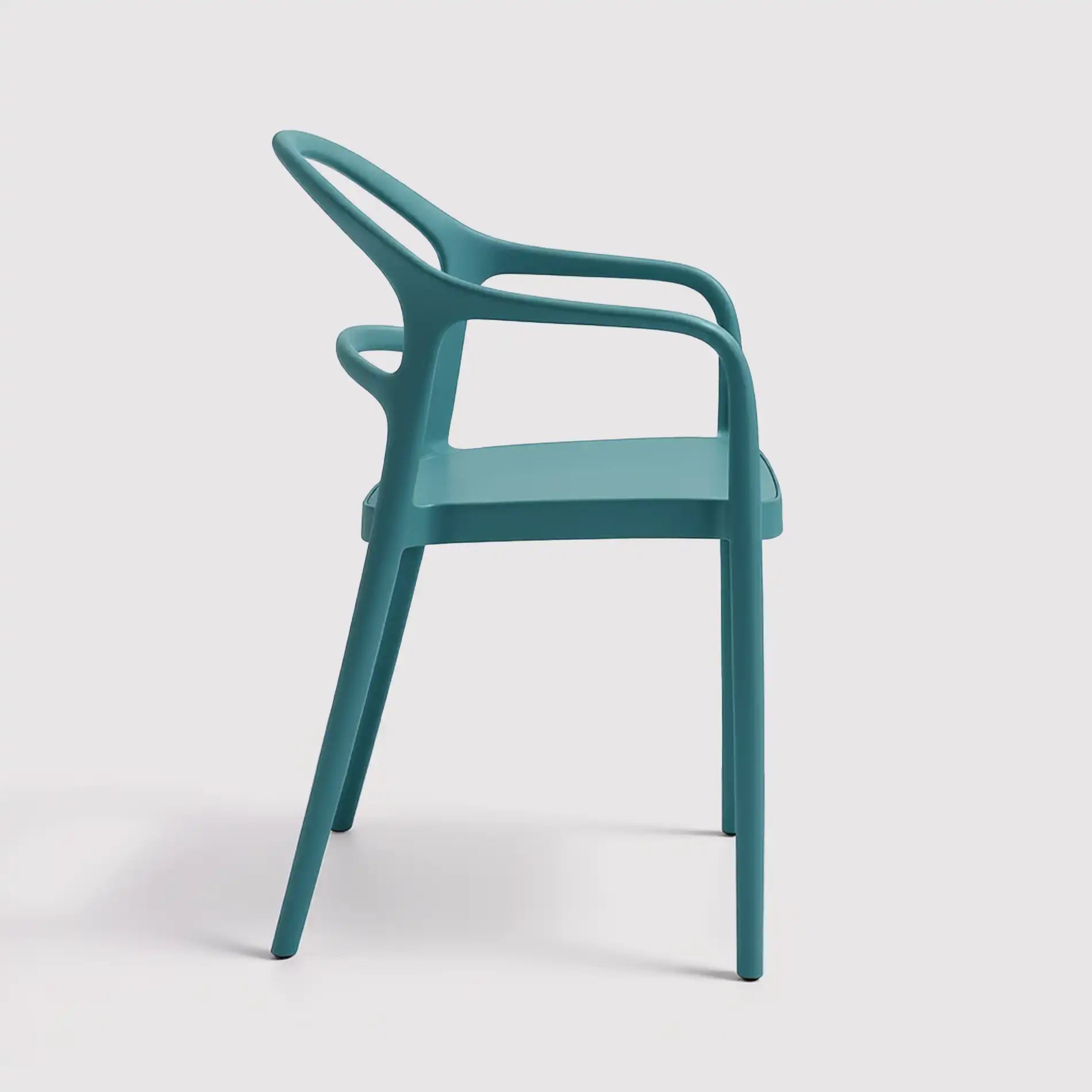 Aeonio - Sedia da giardino o da interno blu petrolio