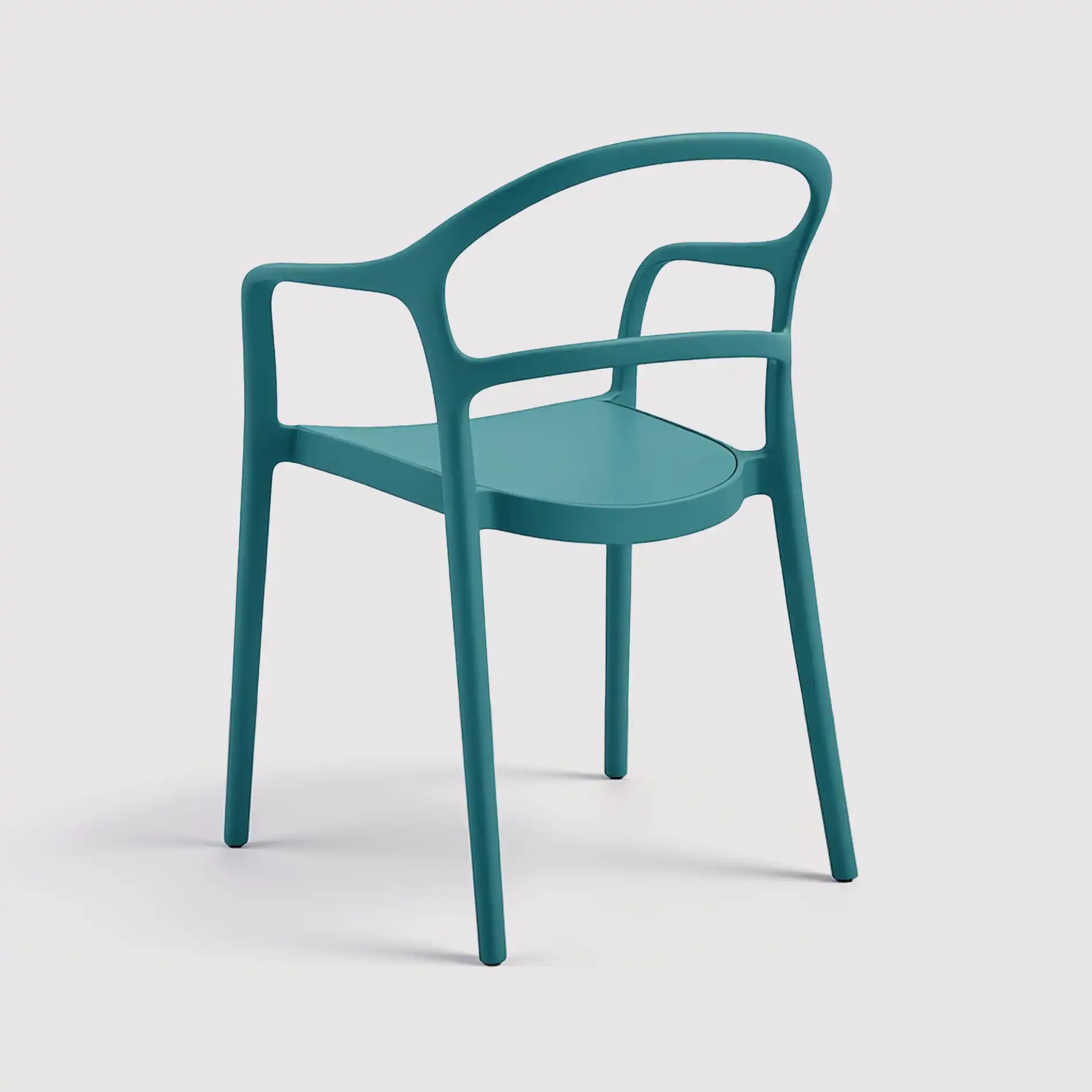 Aeonio - Sedia da giardino o da interno blu petrolio