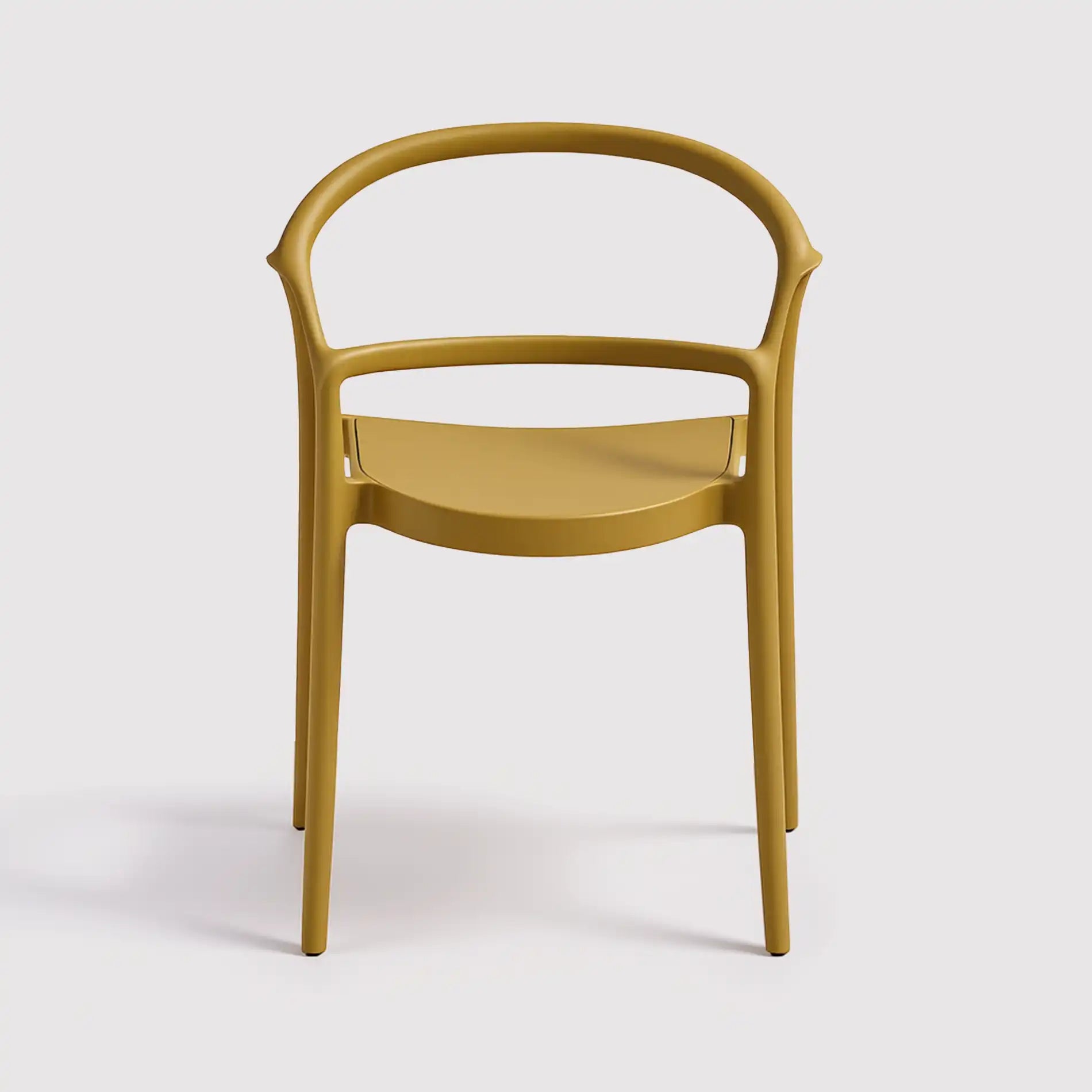 Nopal - Sedia moderna per casa o esterno giallo senape