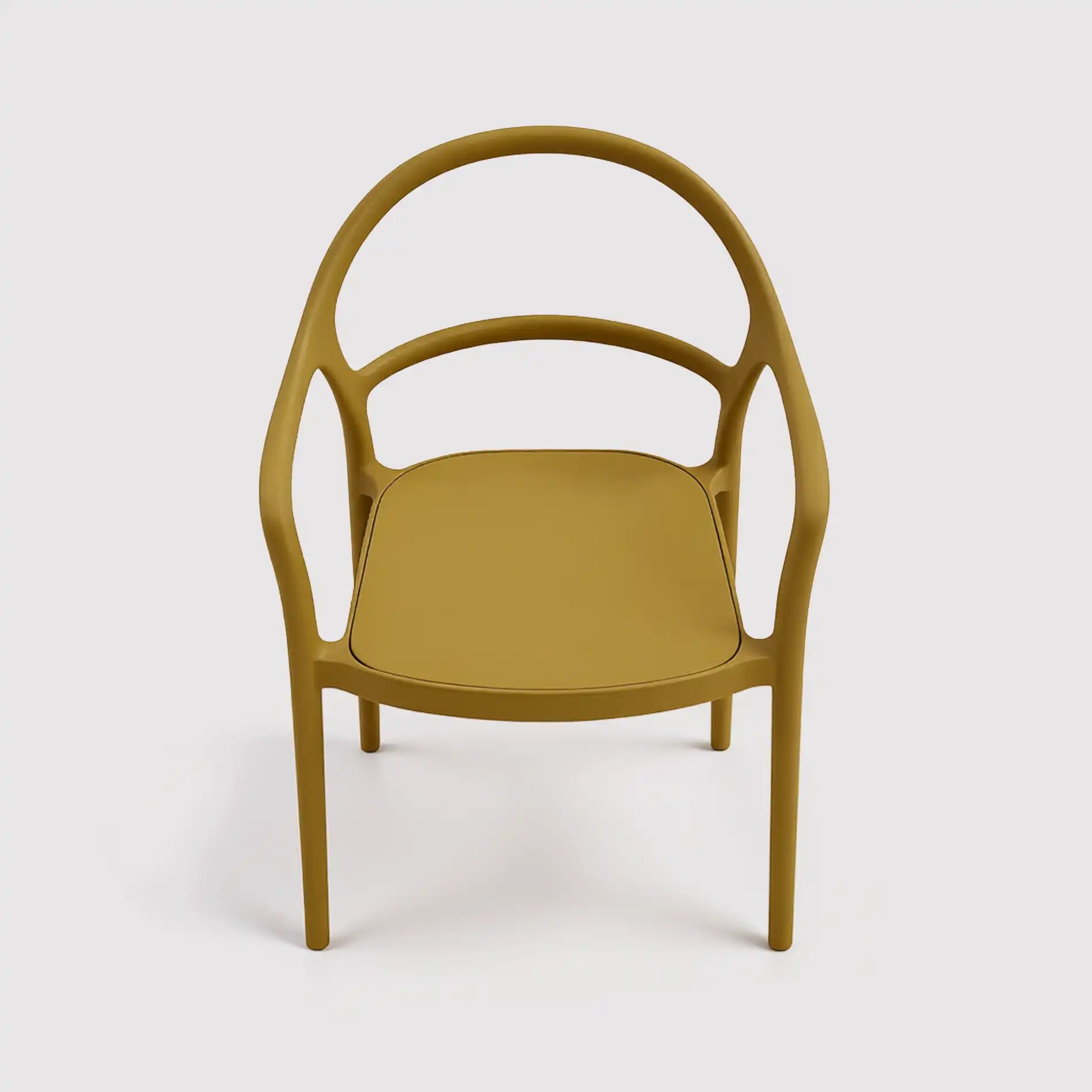 Nopal - Sedia moderna per casa o esterno giallo senape