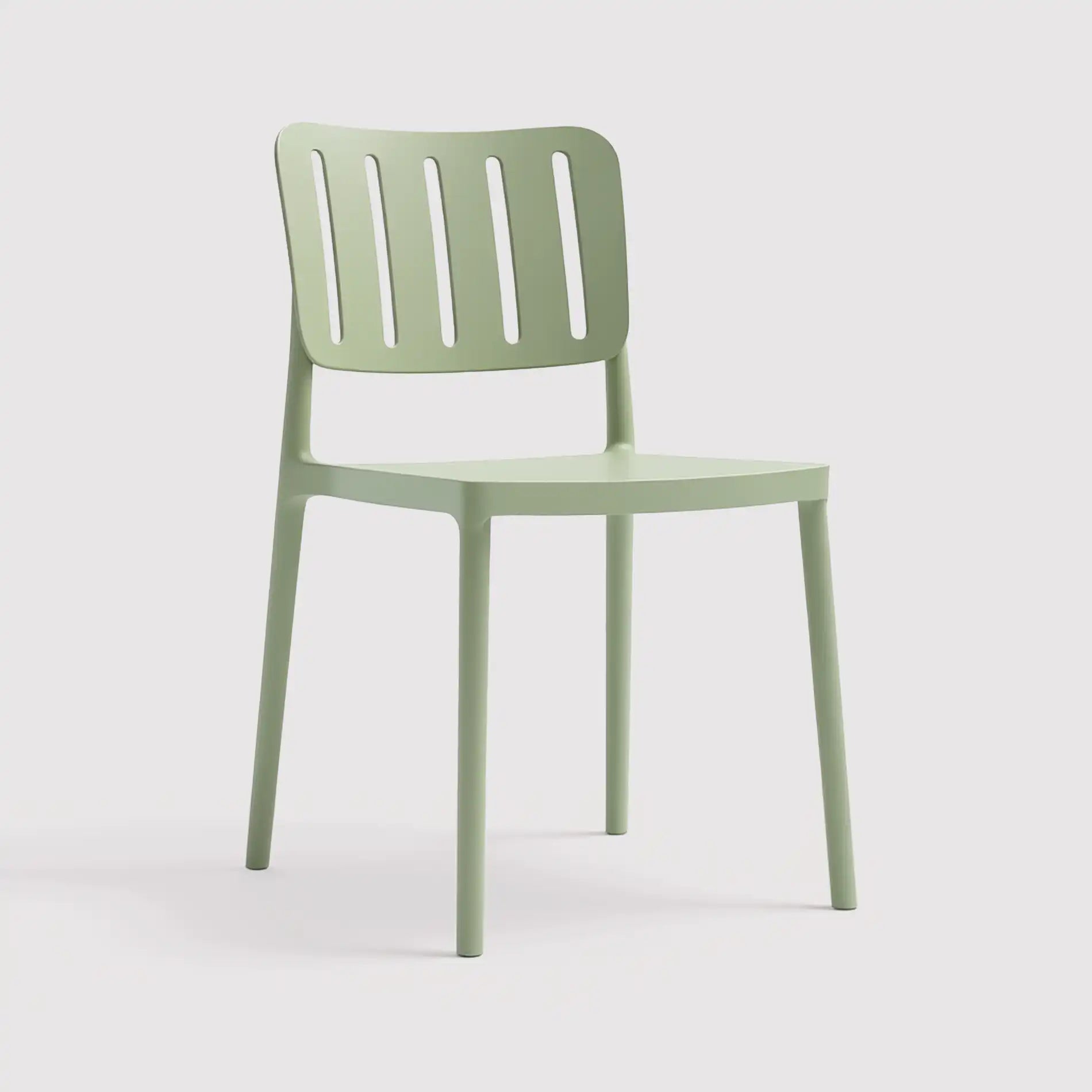 Tinfas - Sedia impilabile verde chiaro per giardino o interno