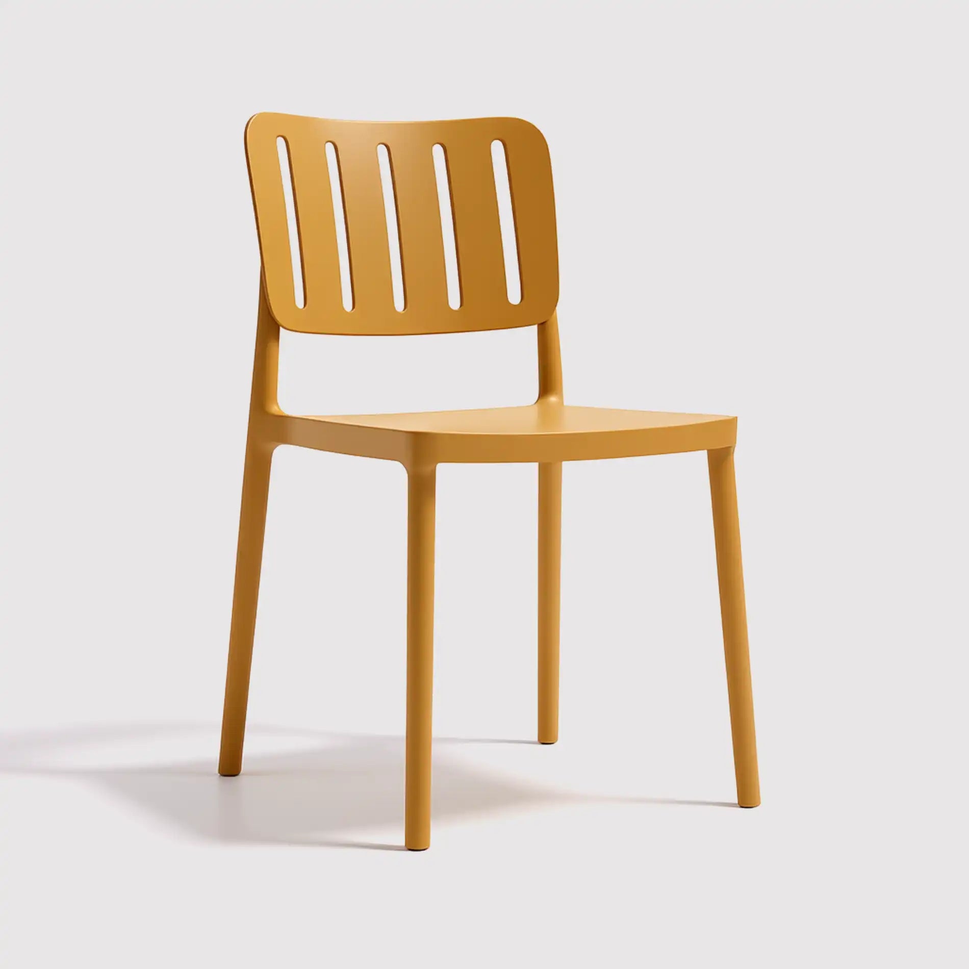 Calatea - Sedia da esterno o per interno giallo senape