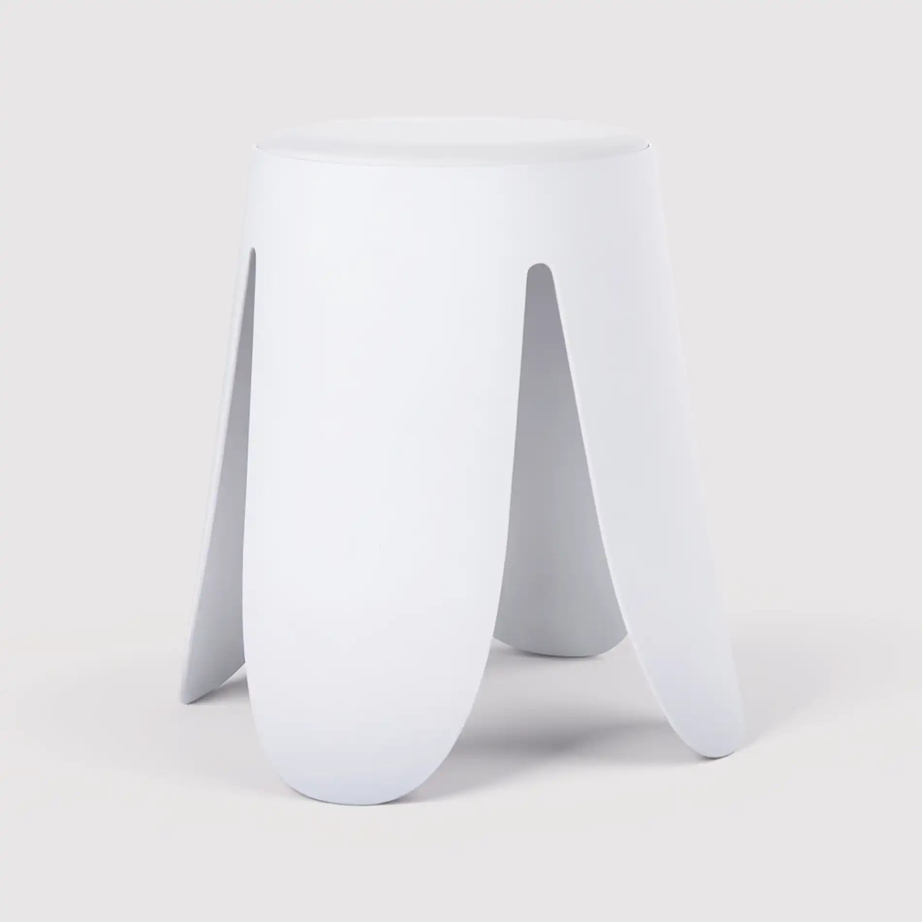 Koten - Set 2 sgabelli moderni bianchi per salotto o cameretta