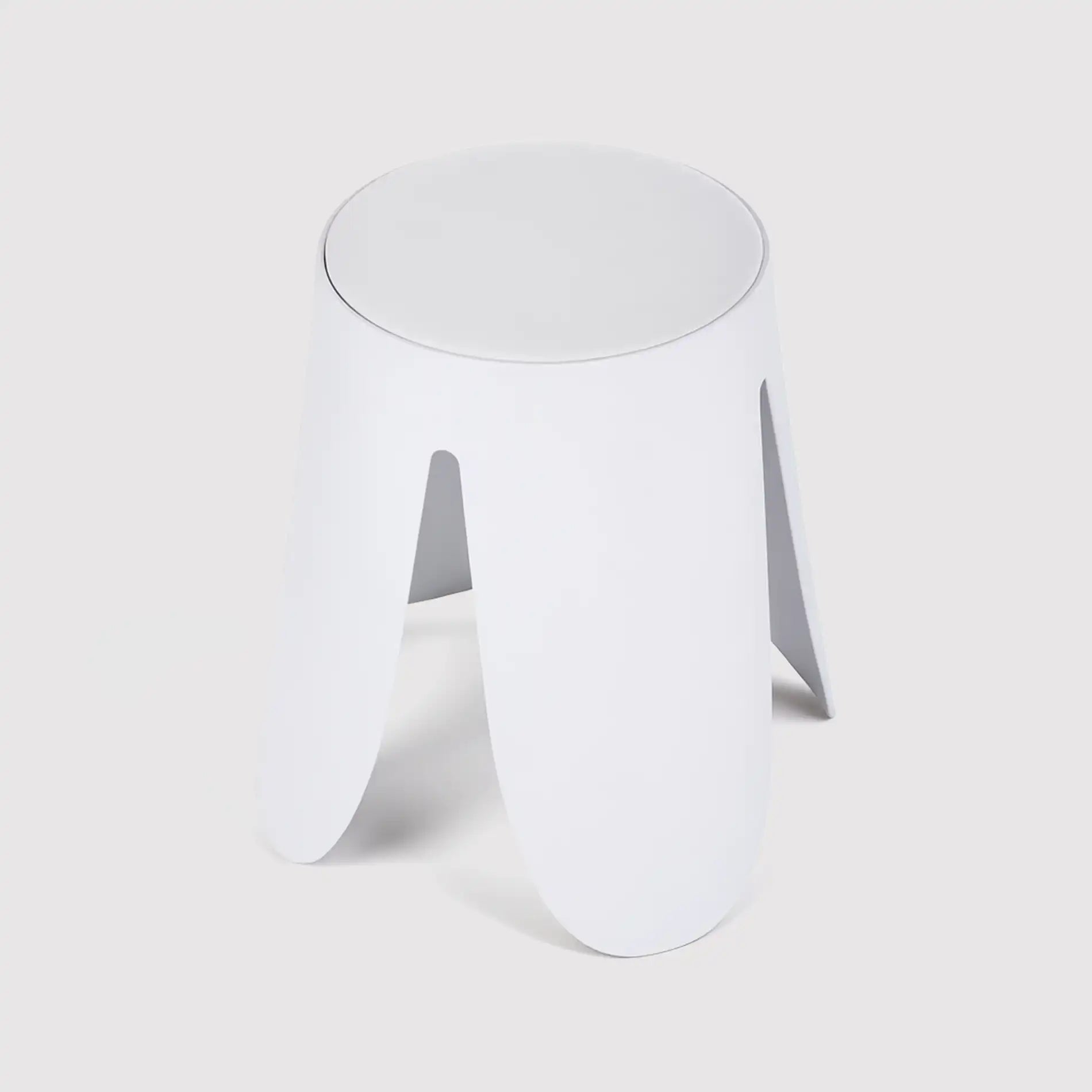 Koten - Set 2 sgabelli moderni bianchi per salotto o cameretta