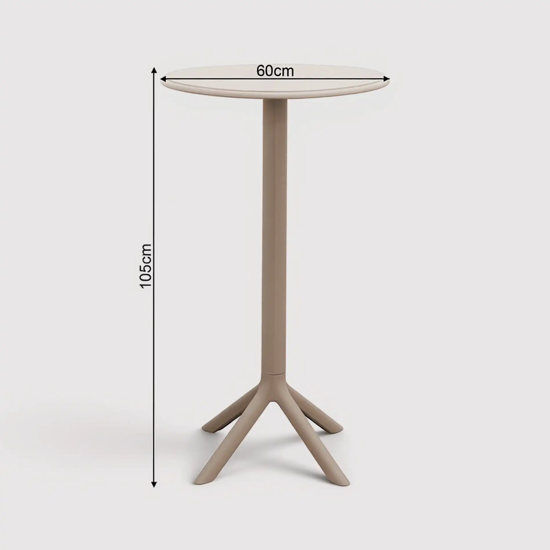 Naqel - Tavolino tondo alto per angolo bar da esterno o interno