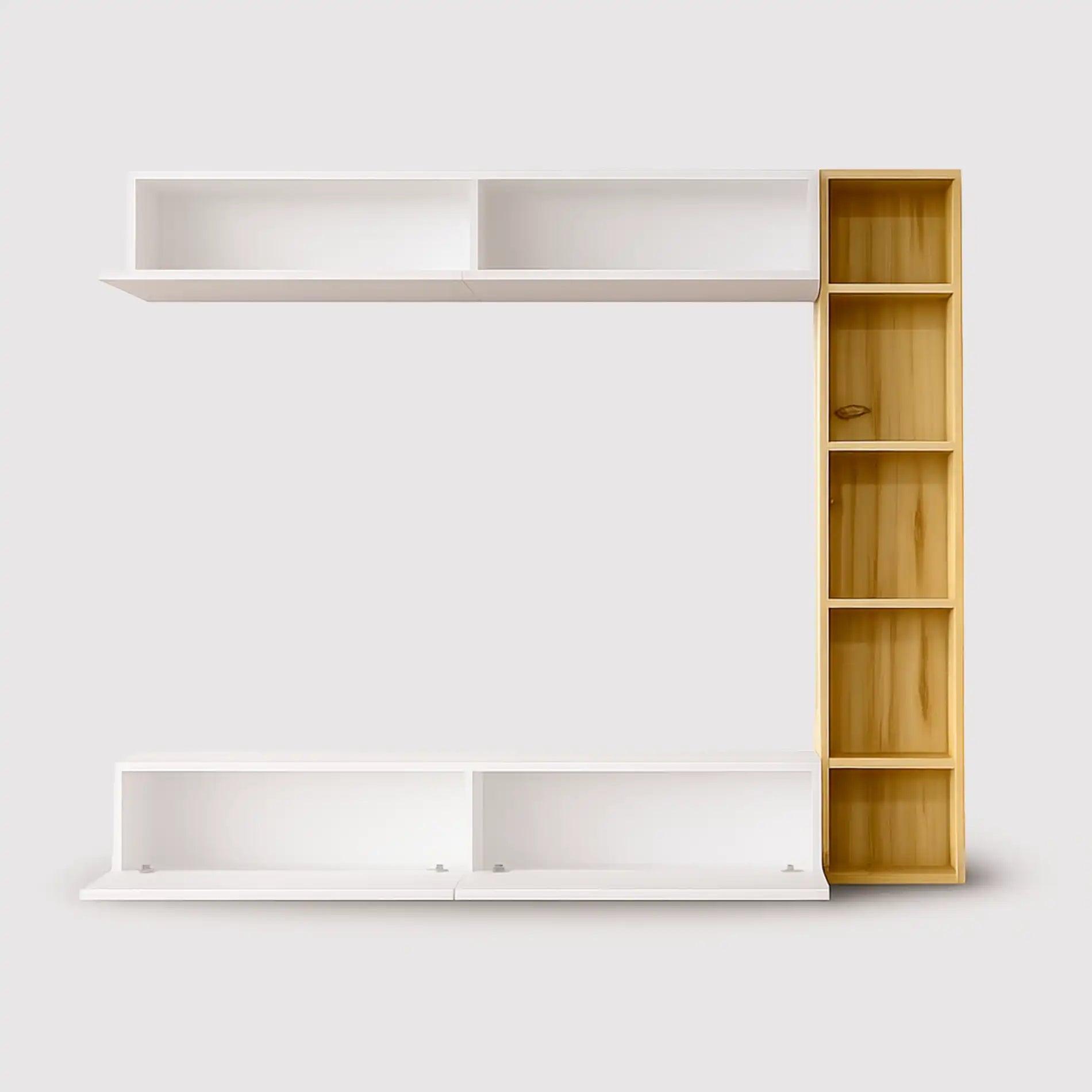 Hilba - Pared modular con 3 piezas para sala de estar moderna