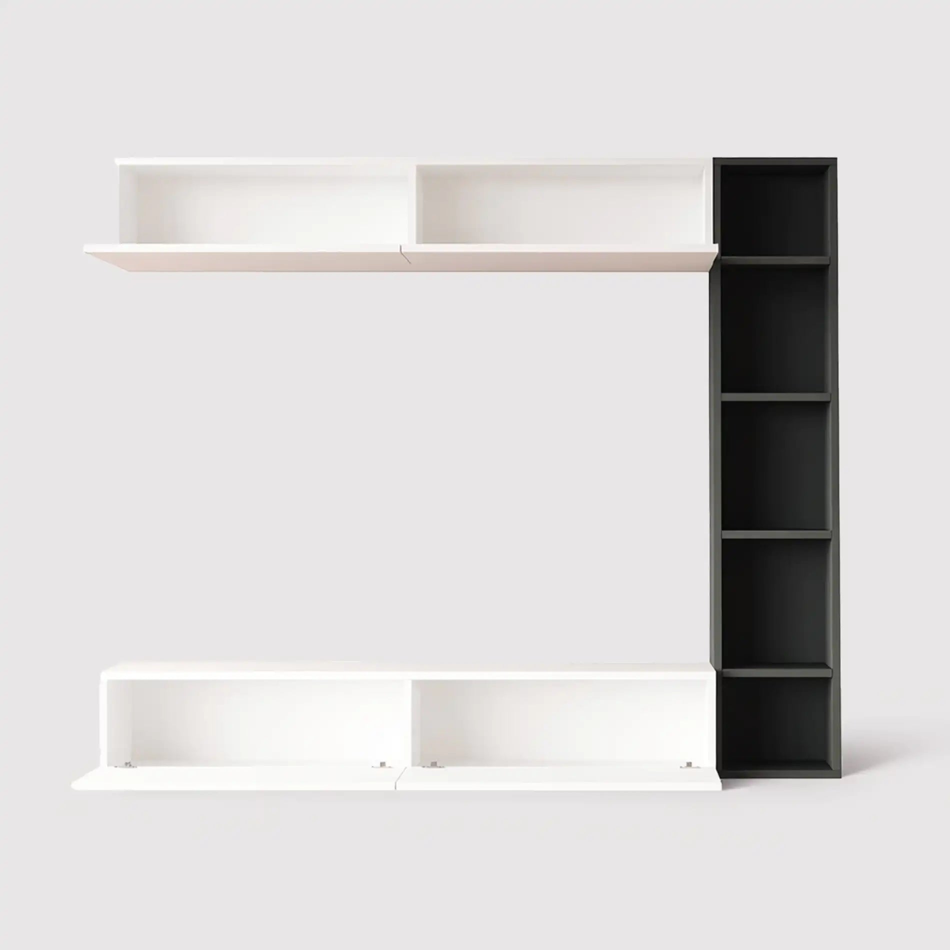 Tamael - Set 3 mobili pensili da salotto moderno