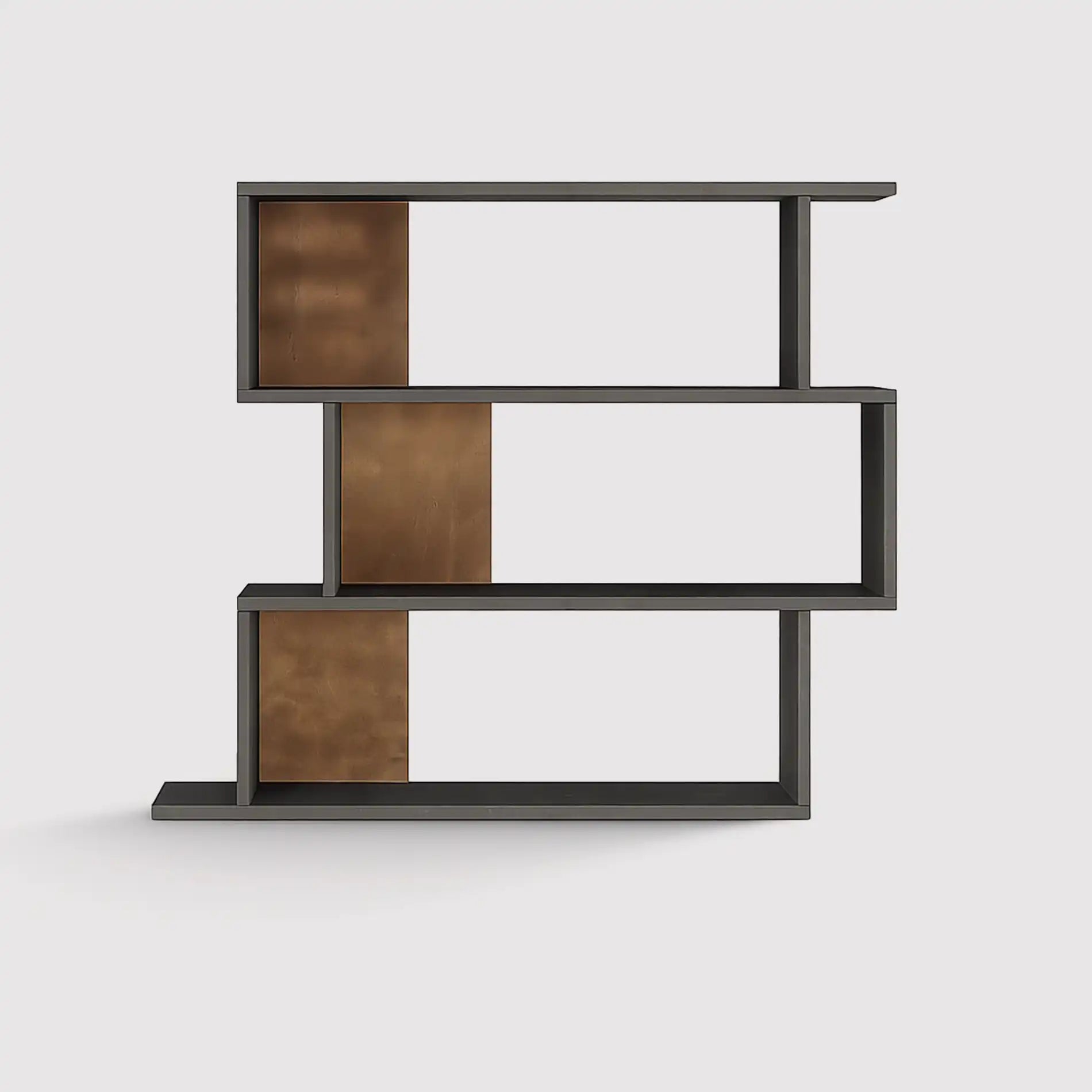 Dalrae - Scaffale pensile con 3 vani in stile moderno