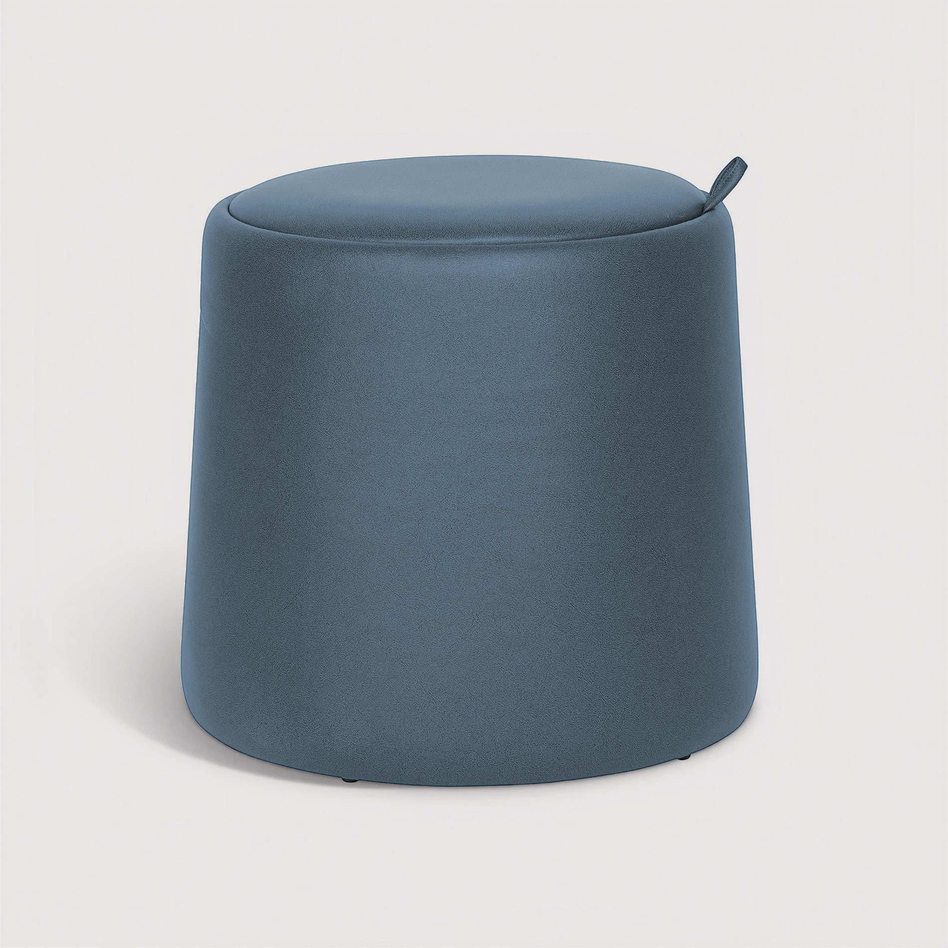 Ranunculus - Pouf contenitore blu stile moderno