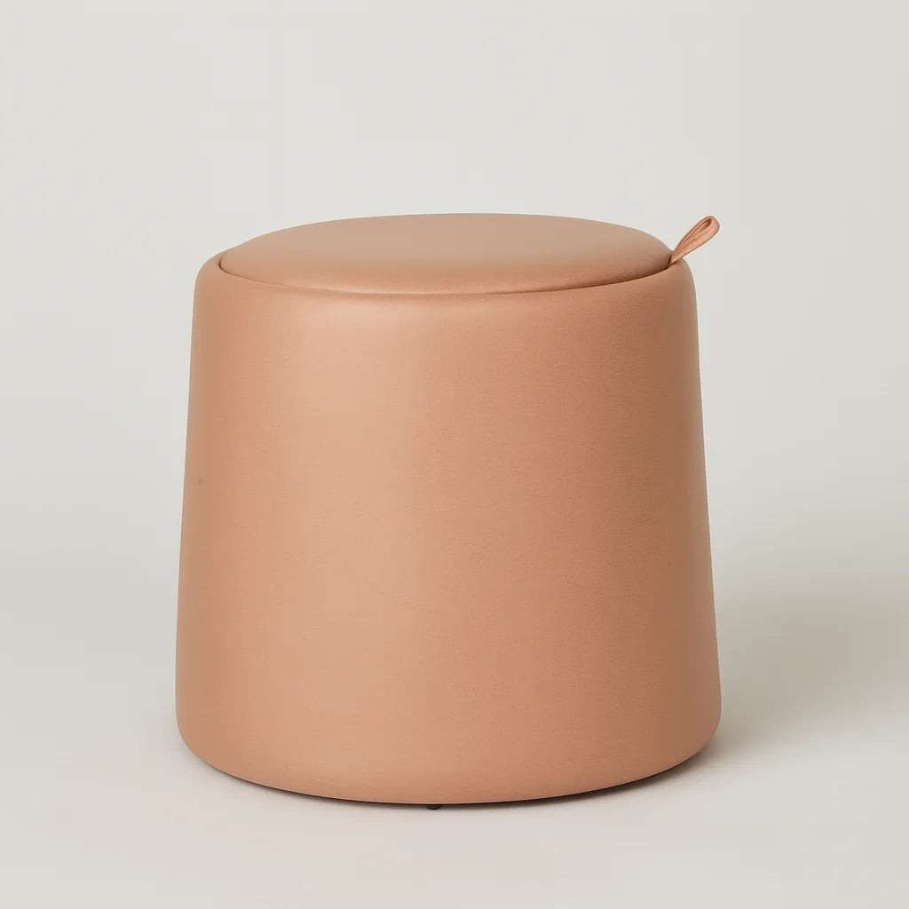 Lisianthus - Pouf contenitore rosa stile moderno