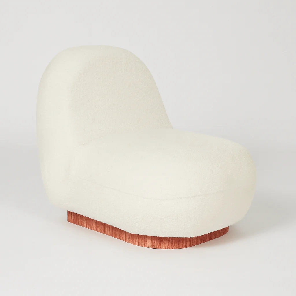 Plumerina - Sofa Poltrona da salotto 1 Posto colore Bianco Moderno