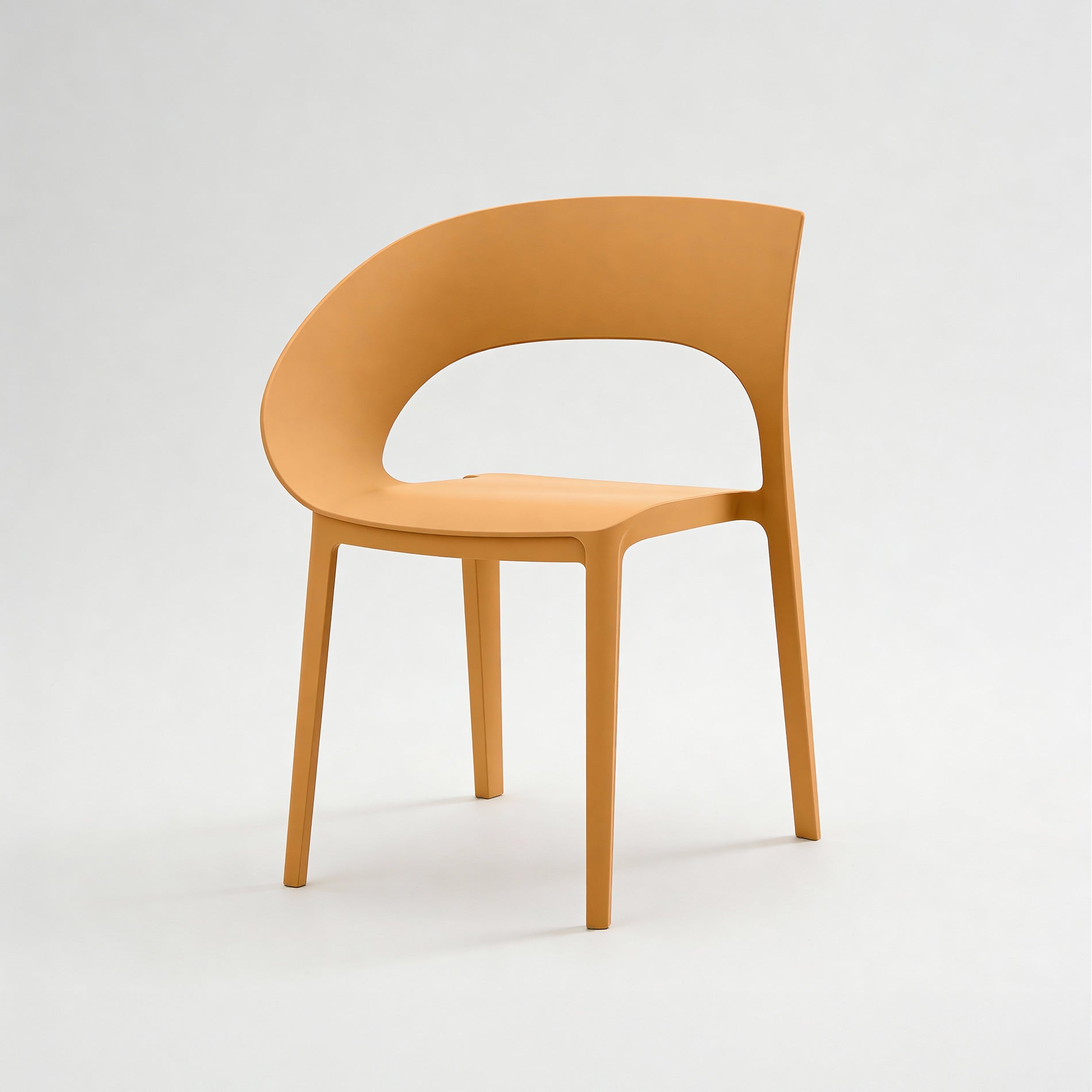 Laren - Set 2 sedia da esterno colore arancione stile moderno