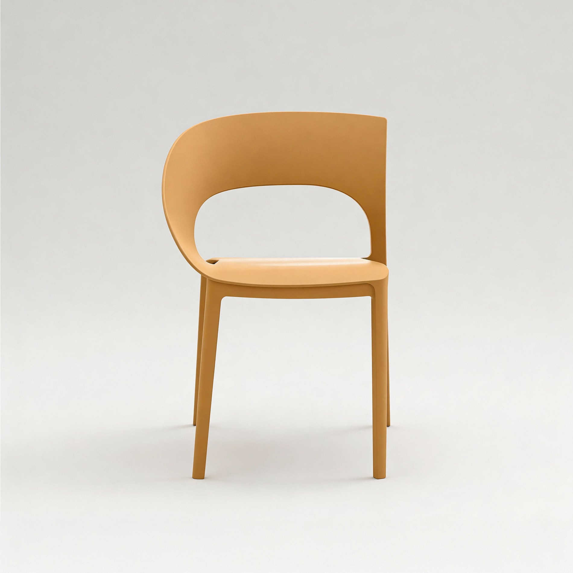 Laren - Set of 2 Outdoor Chairs Orange Modern Style