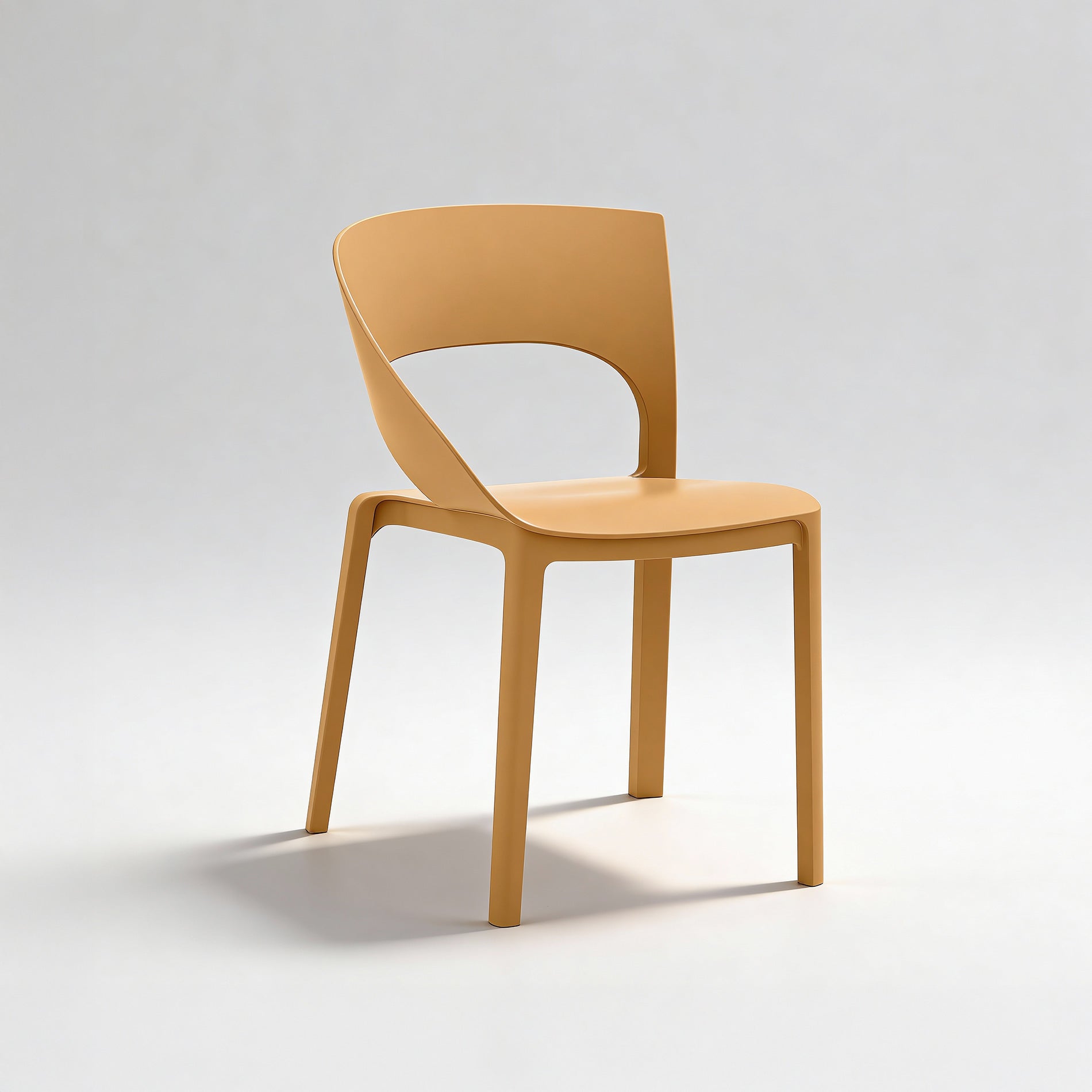 Laren - Set of 2 Outdoor Chairs Orange Modern Style