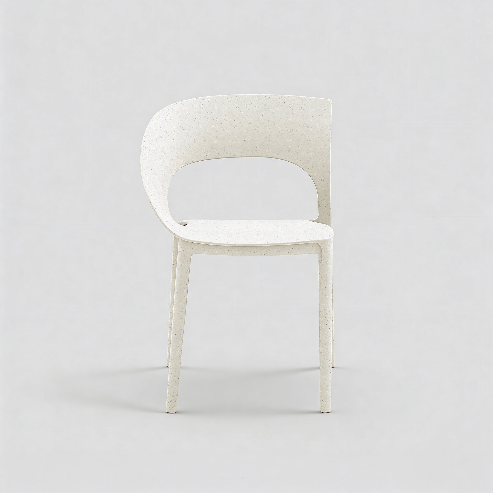 Nuvra - Set of 2 Stackable Garden Chairs White Modern Style