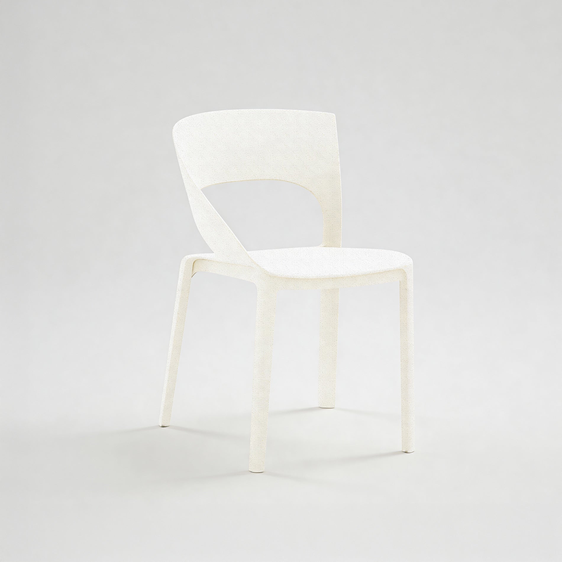 Nuvra - Set of 2 Stackable Garden Chairs White Modern Style