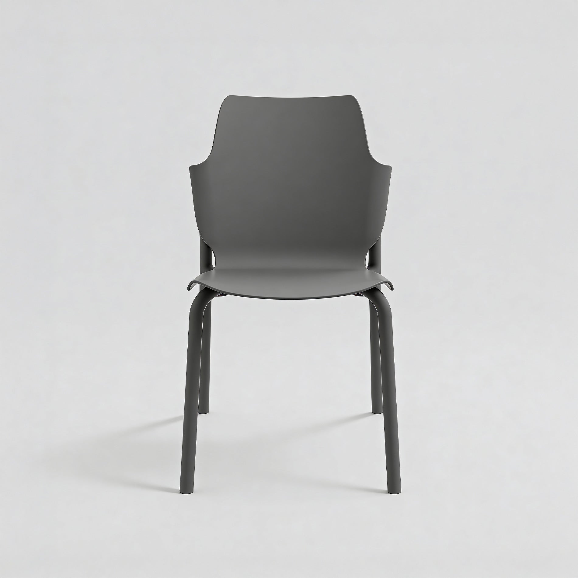 Tarek - Set 2 Sedie da giardino colore grigio antracite moderne