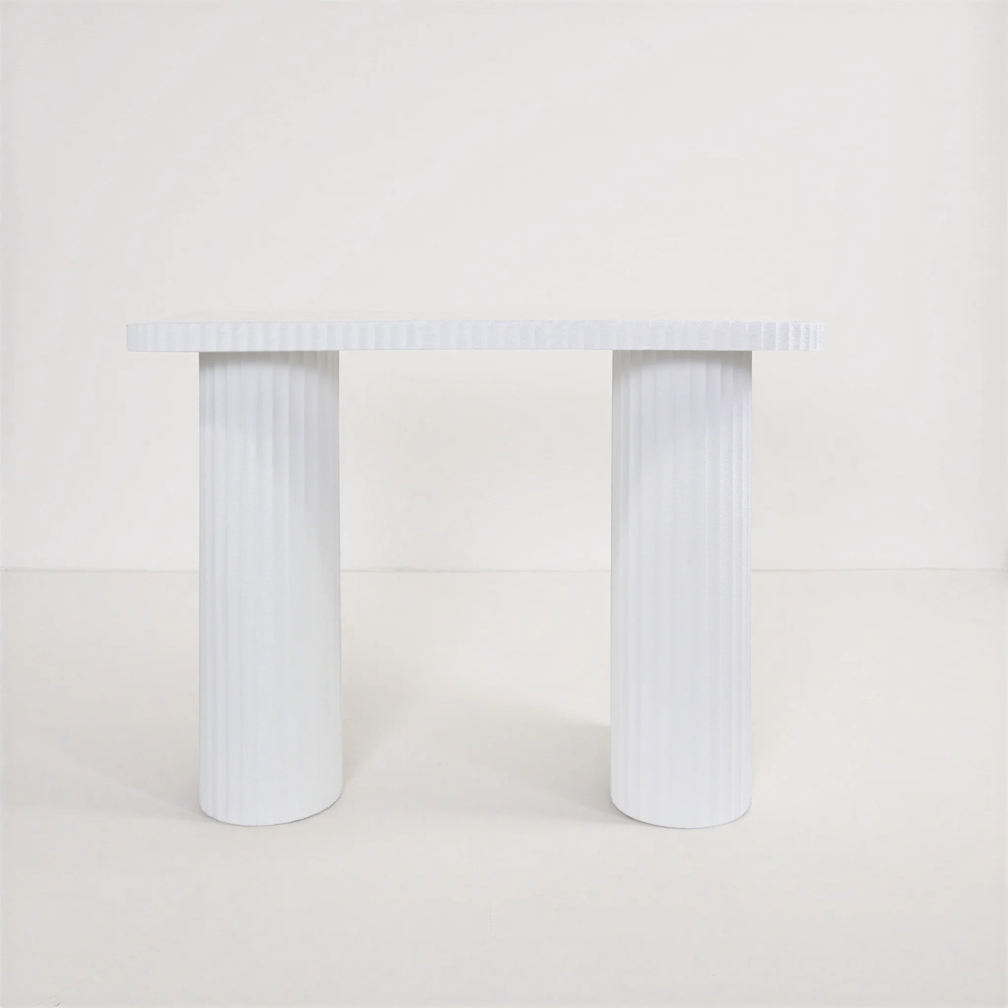 Sequoia – Moderner Konsolentisch aus MDF in Weiß, Schmaler Flurtisch