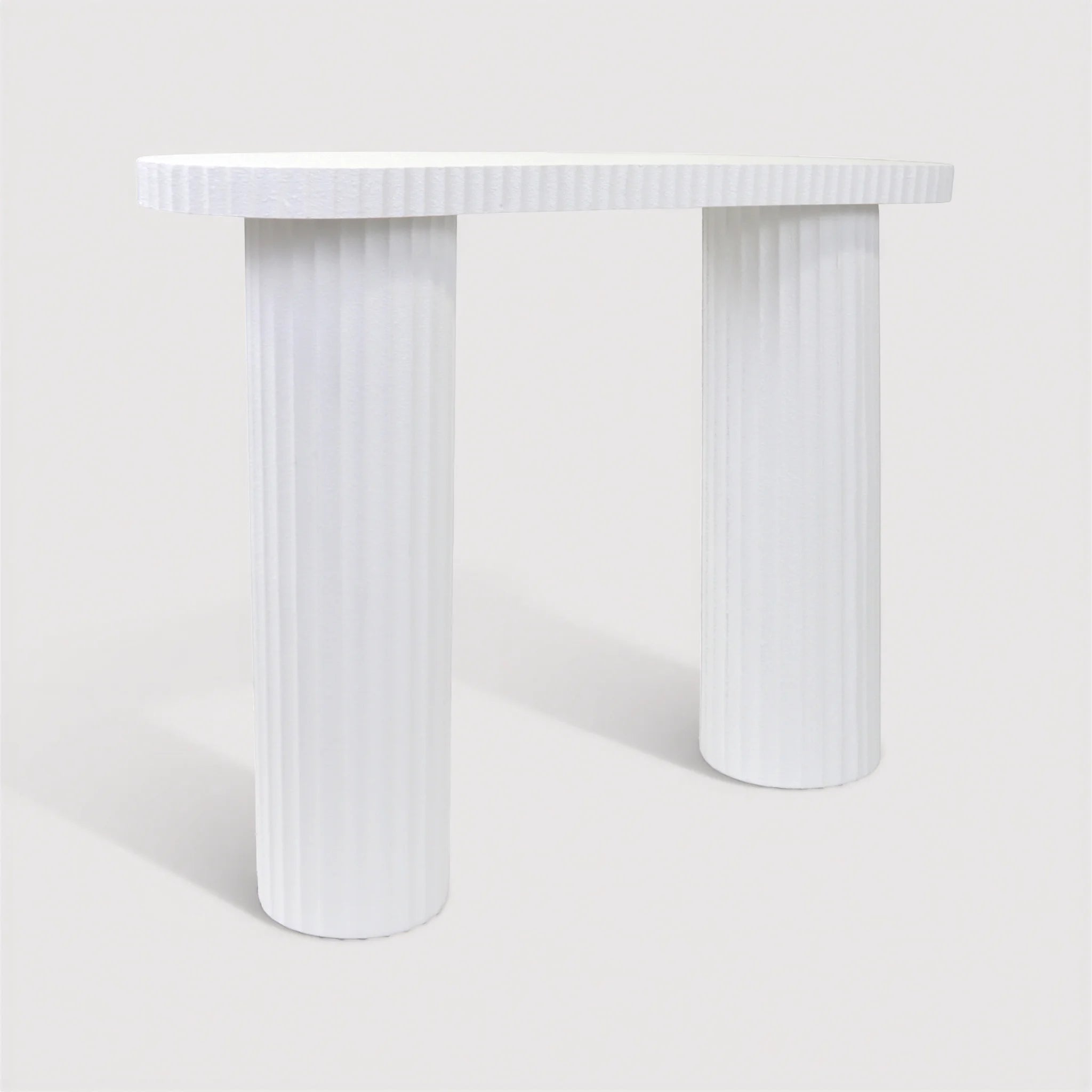 Sequoia – Moderner Konsolentisch aus MDF in Weiß, Schmaler Flurtisch