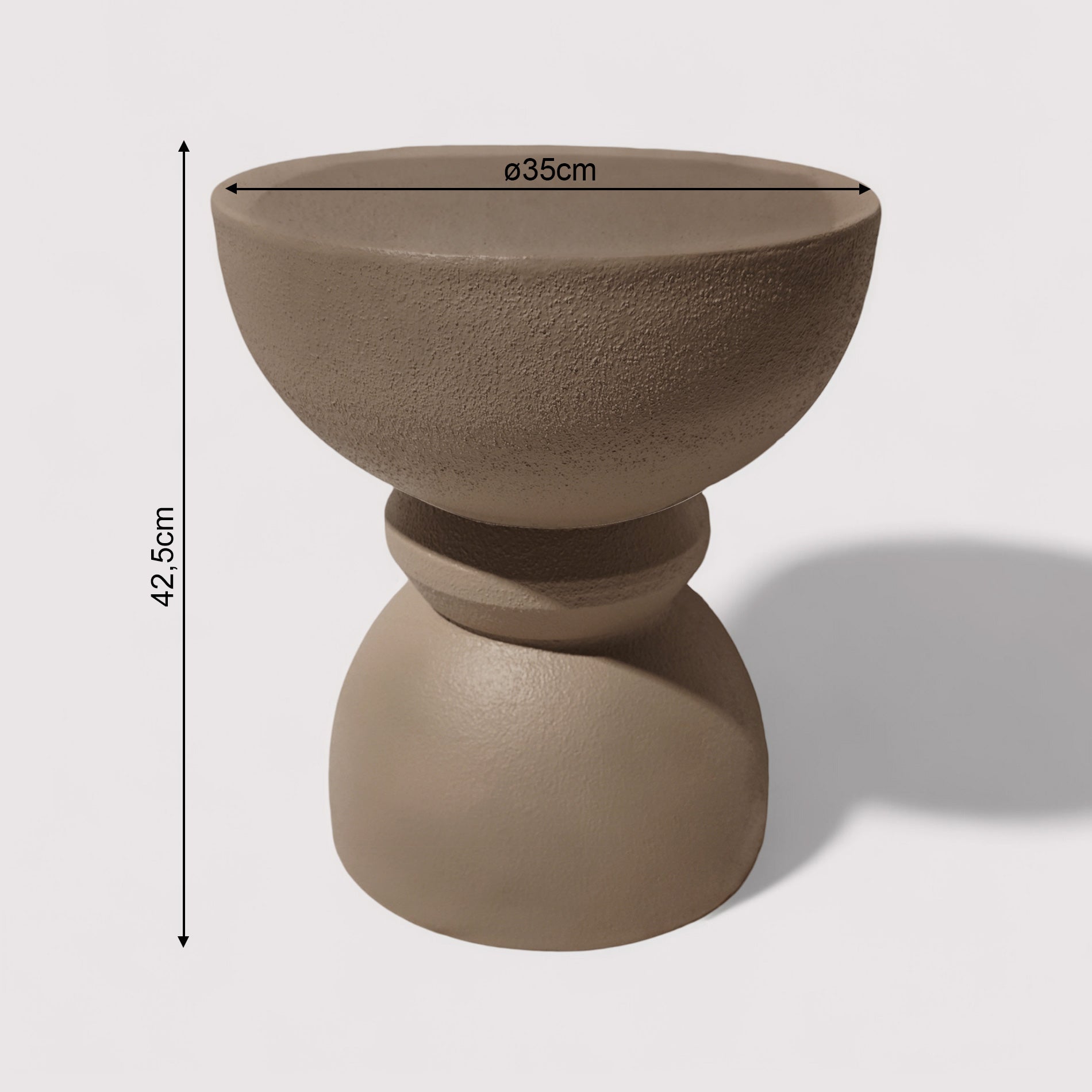 Dolomite - Mesa de centro Marrón moka Estilo moderno