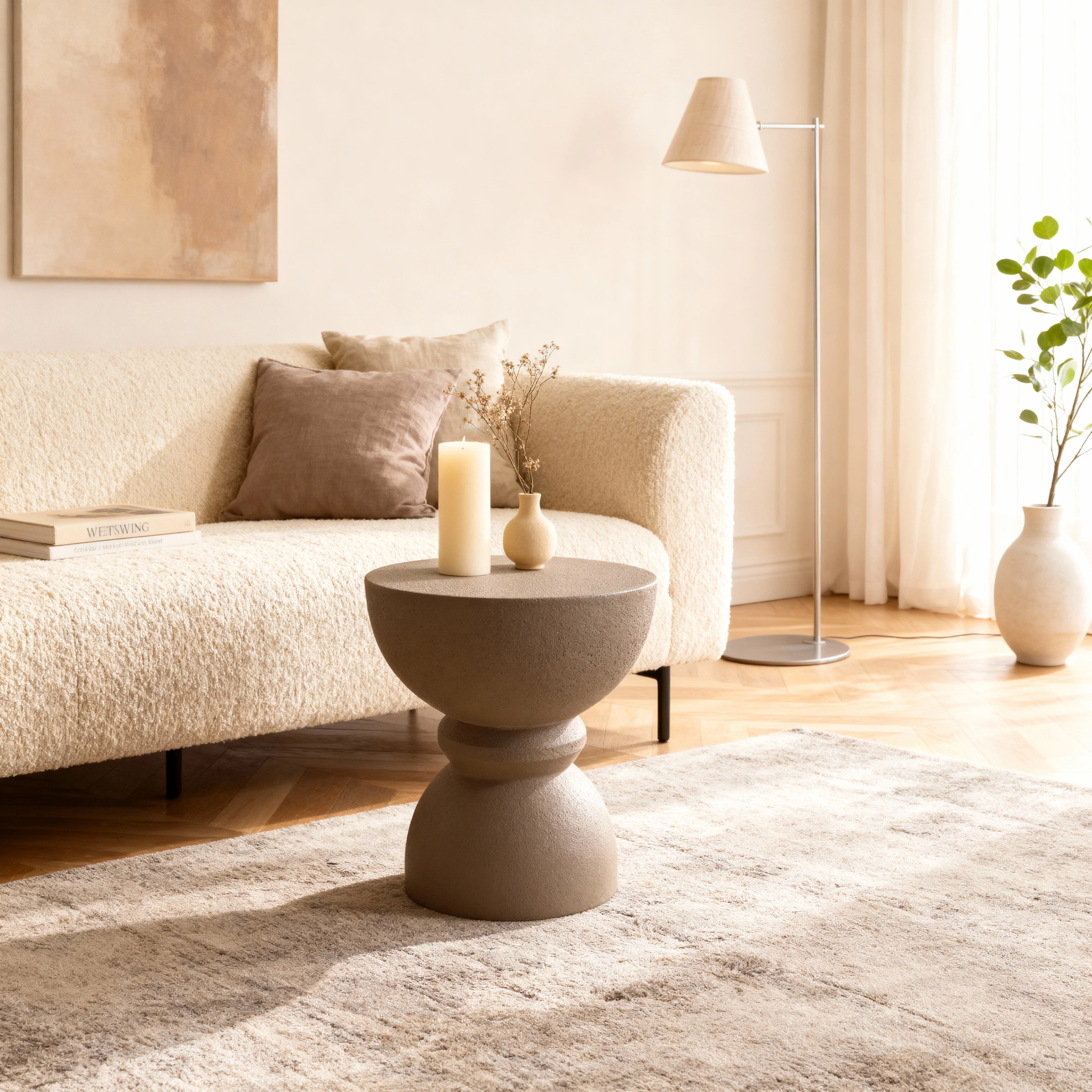 Dolomite - Coffee Table Mocha Brown Modern Style