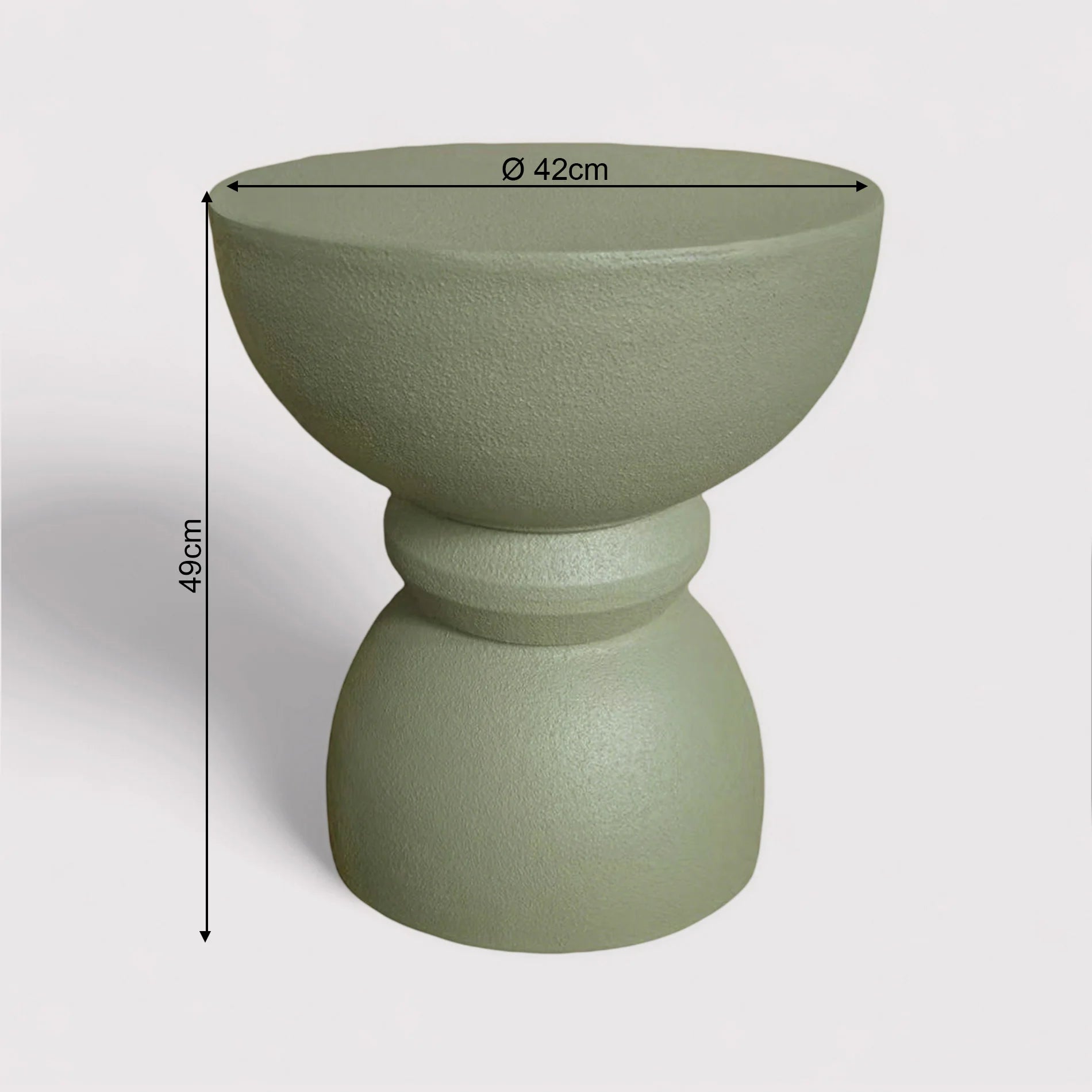 Serpentine - Sofa Side Table Green Modern Style