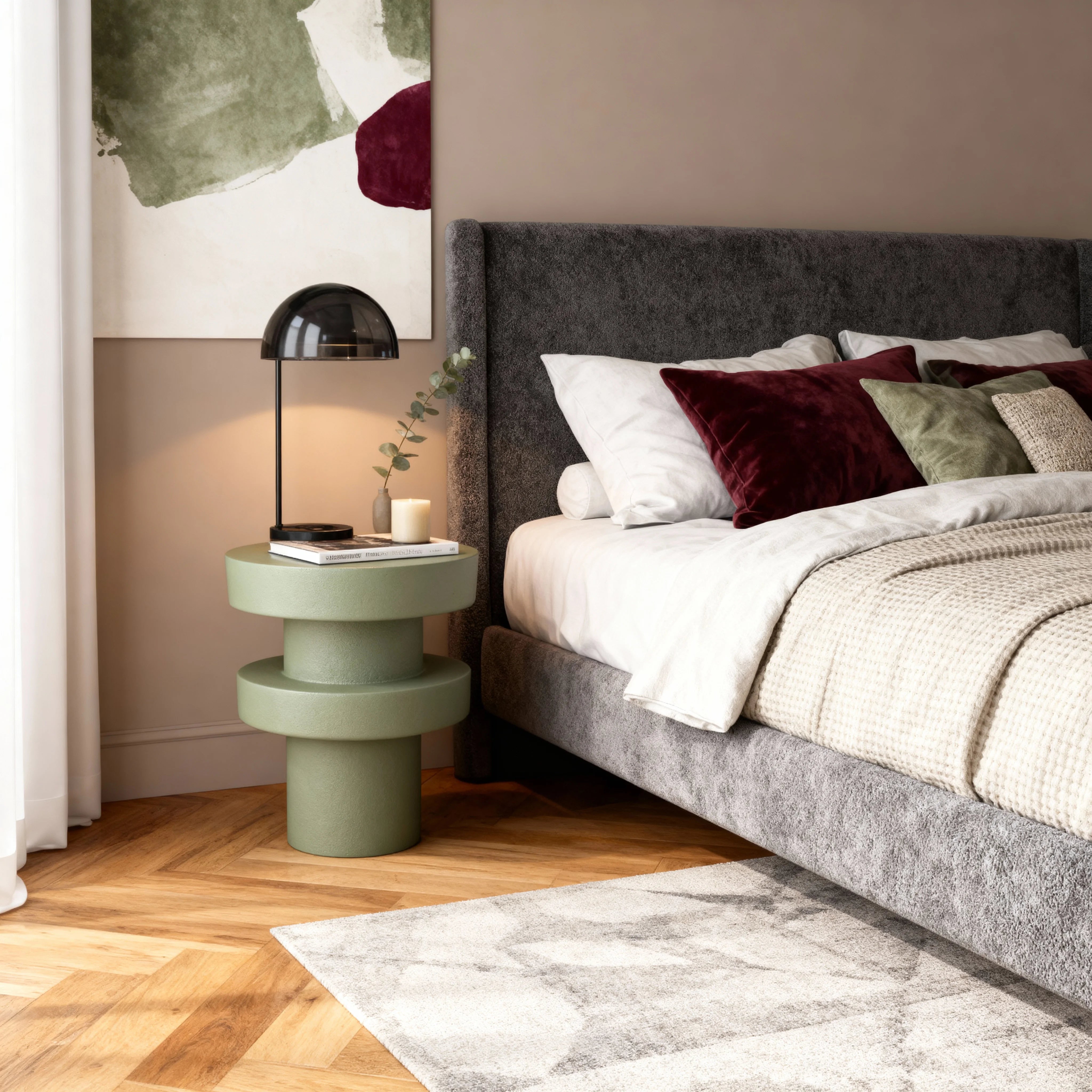 Serenox - Coffee Table Green Modern Style