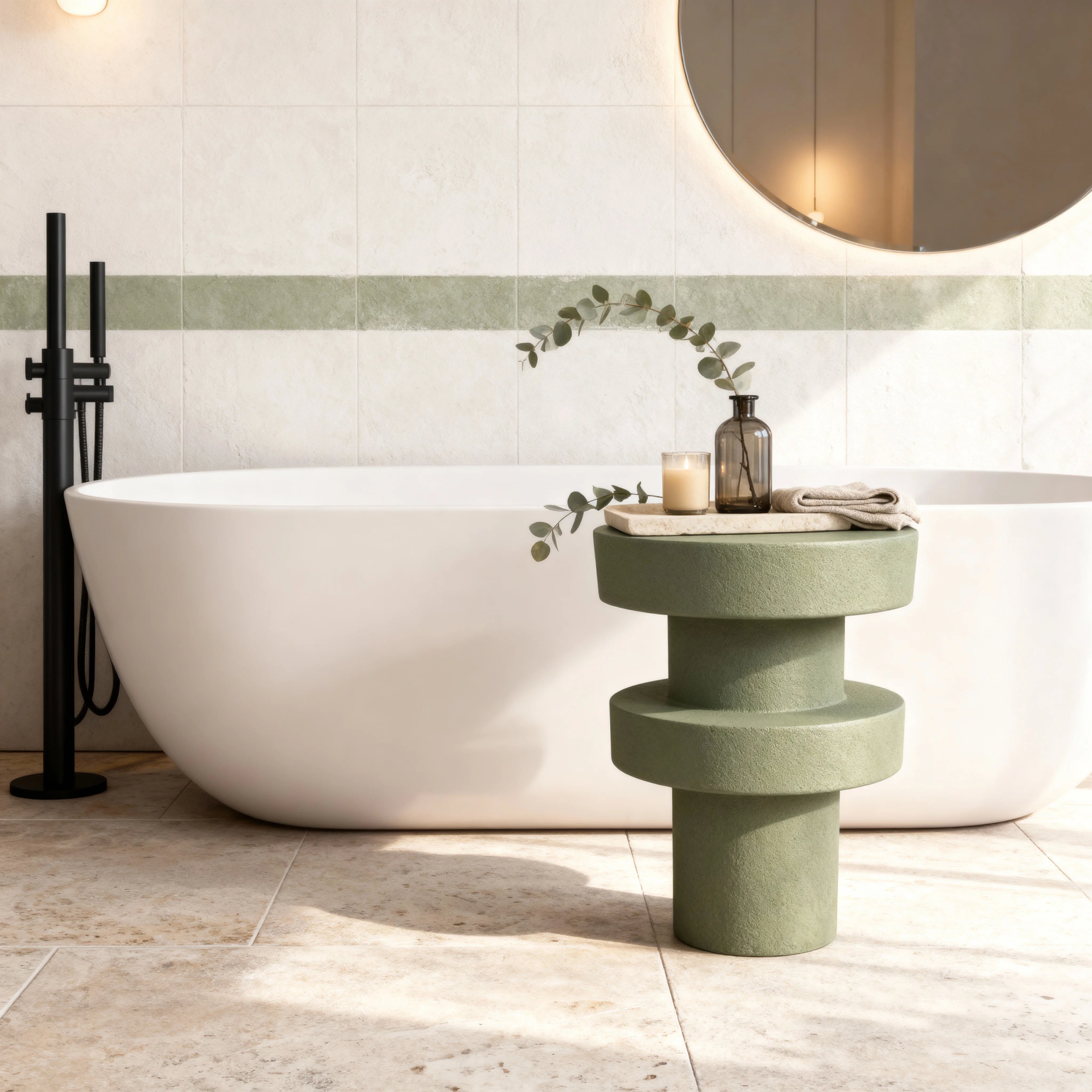 Serenox - Mesa de centro Verde Estilo moderno