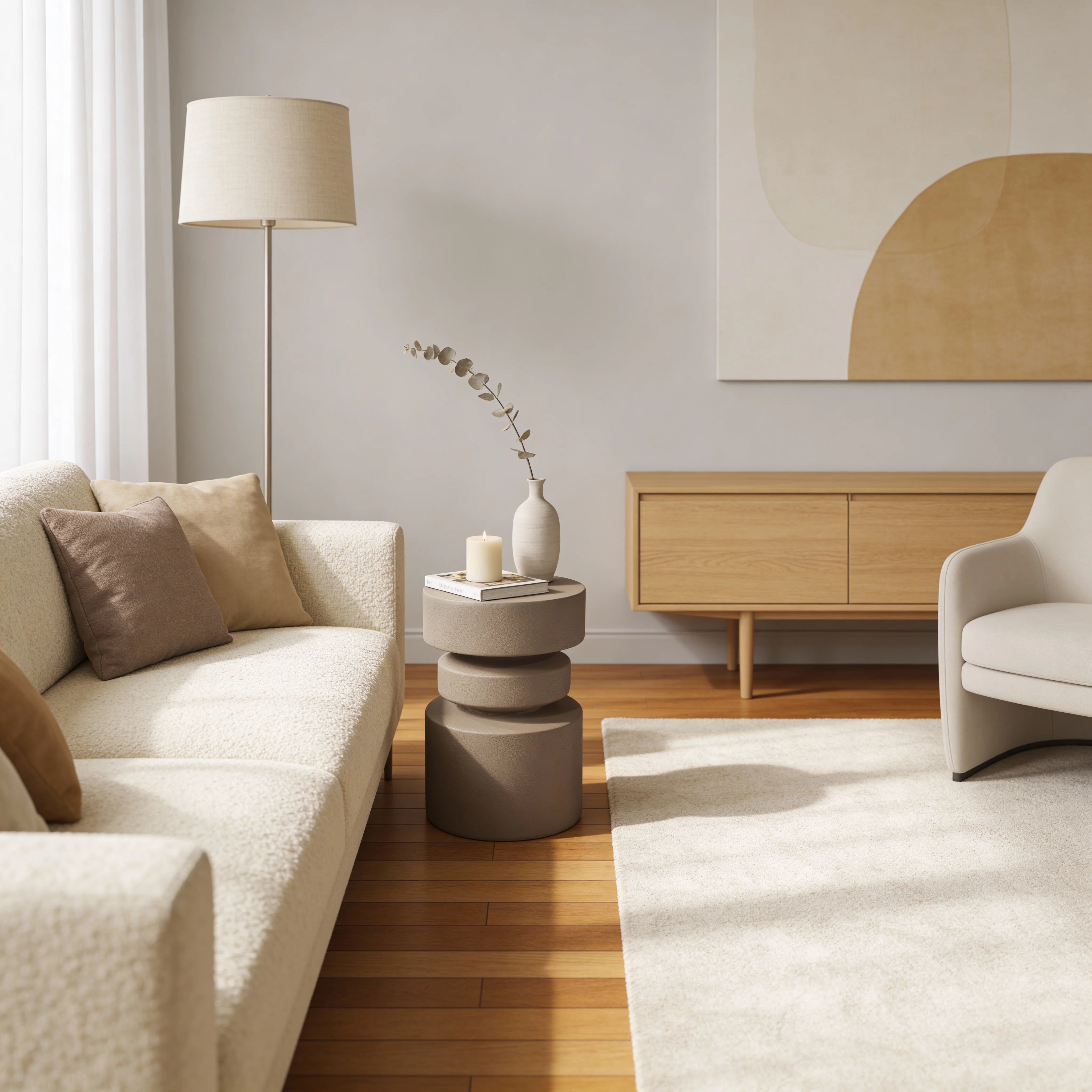 Taren - Coffee Table Mocha Brown Modern Style
