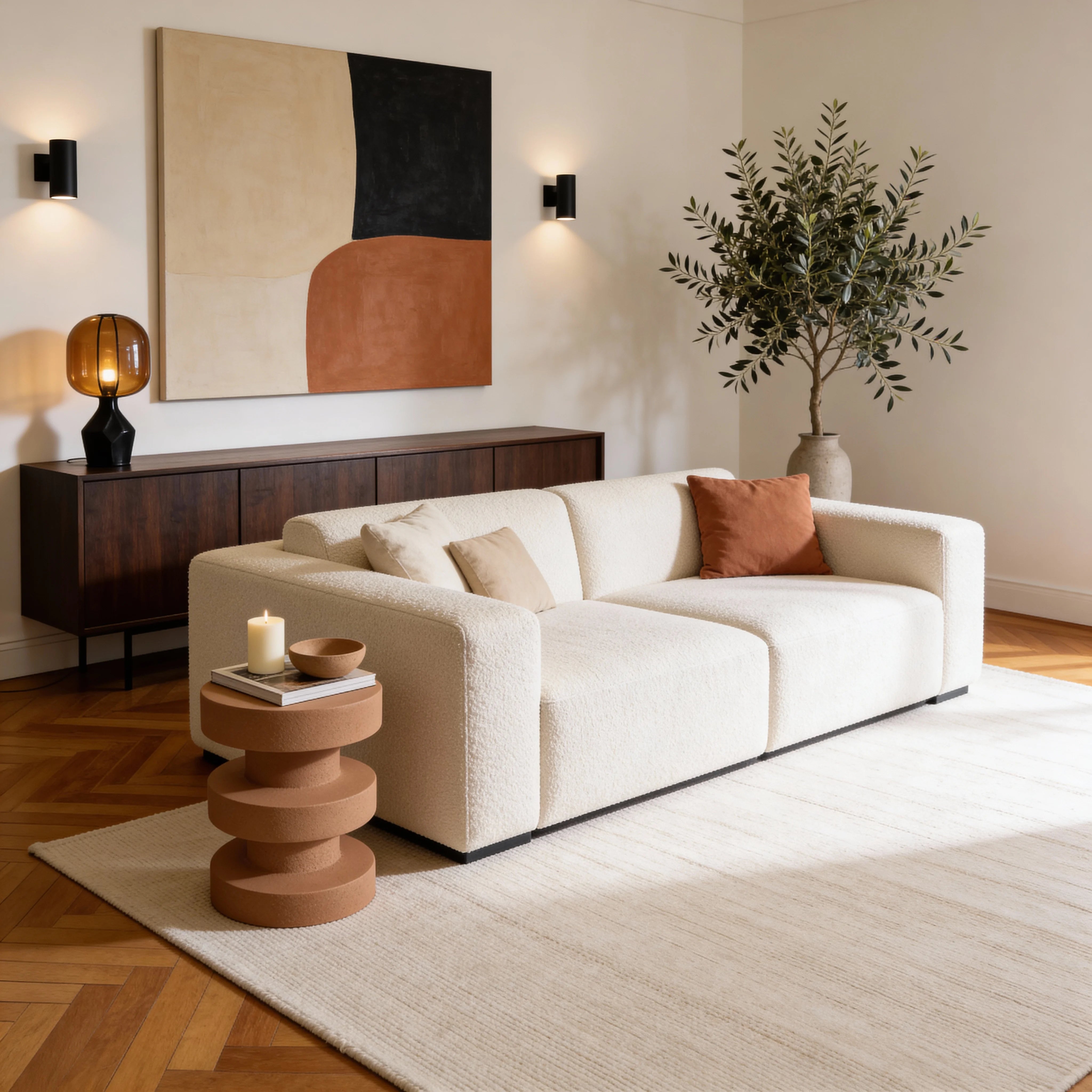 Draven - Mesa de centro Marrón Estilo moderno