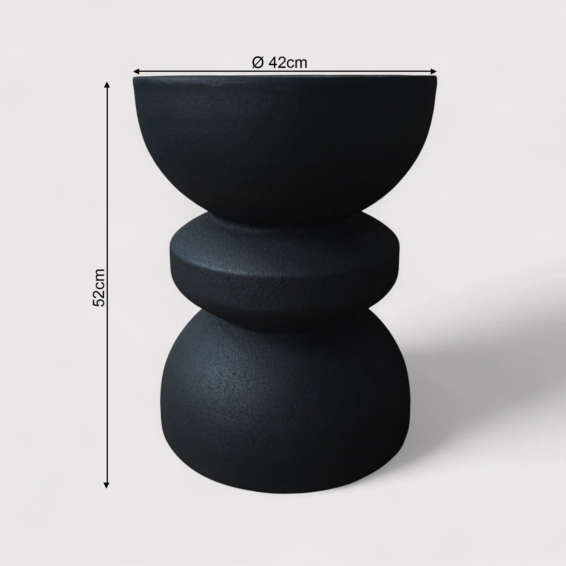 Onar - Couchtisch Schwarz Moderner Stil